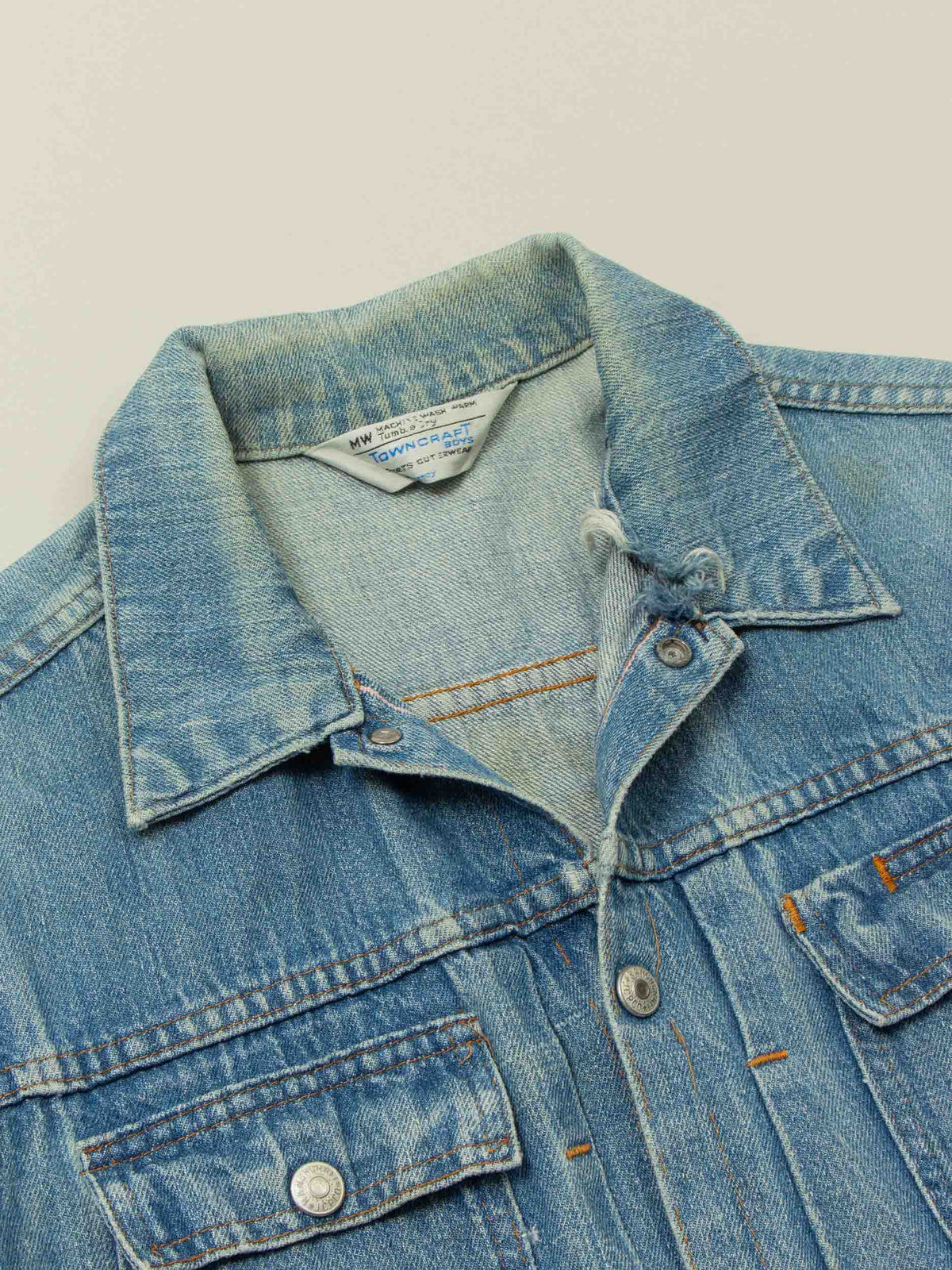Vtg 1970s 'Hell Riders' Biker Denim Vest (S)
