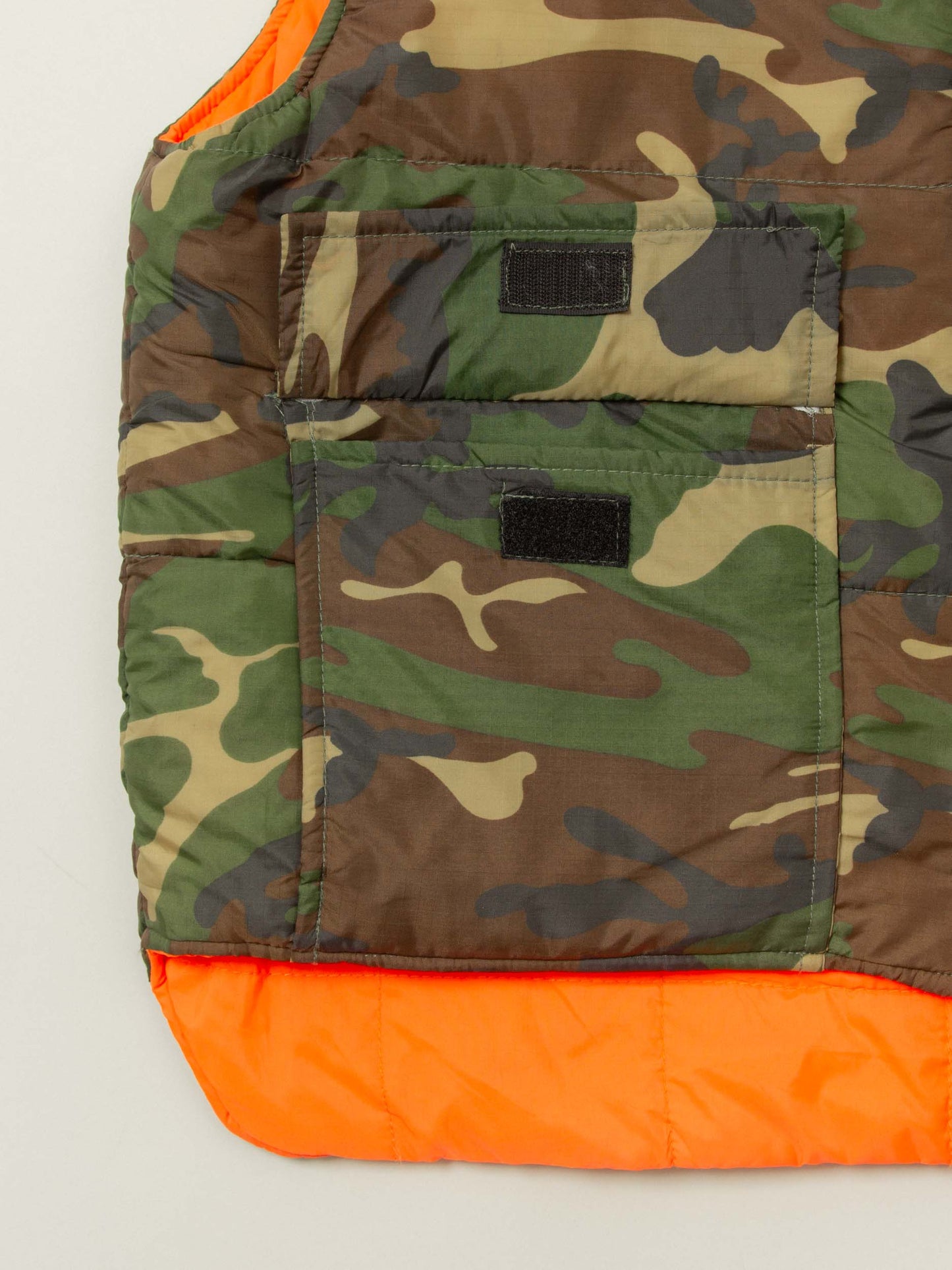 Vtg 1980s Reversible Woodland Camo Hunting Vest (L)
