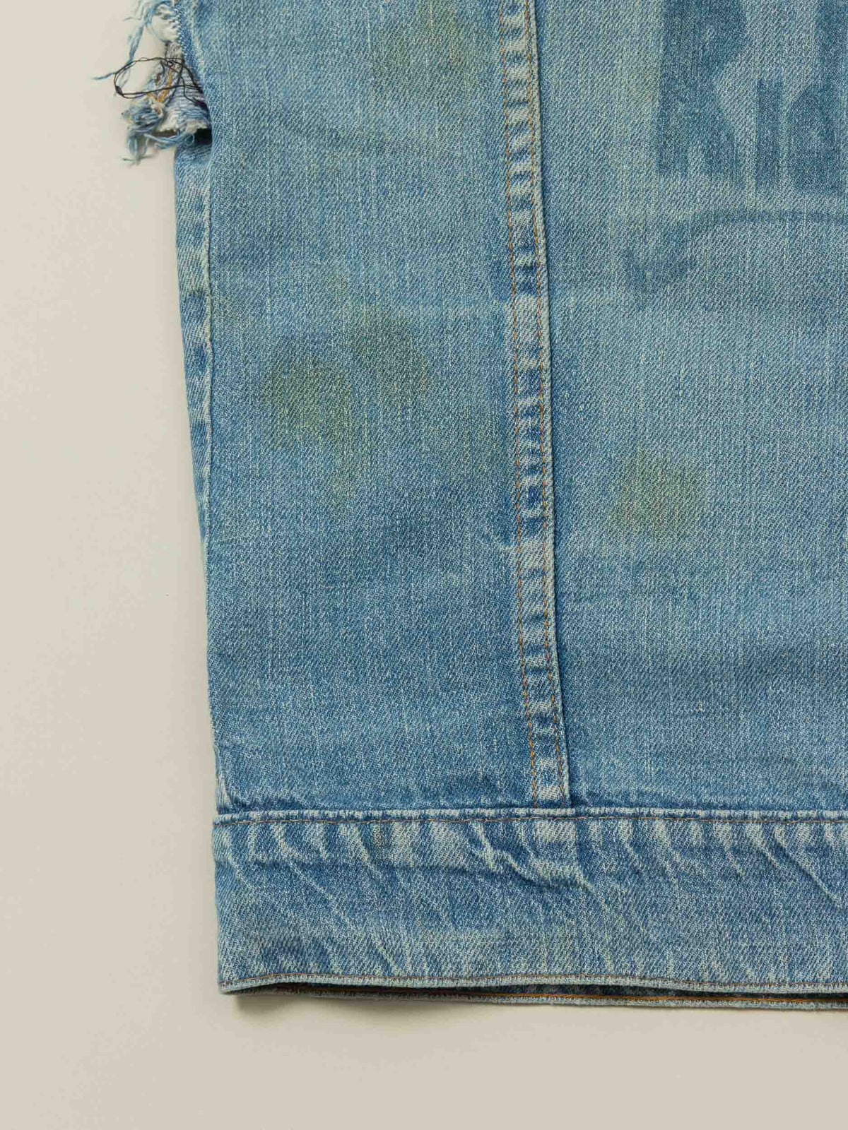 Vtg 1970s 'Hell Riders' Biker Denim Vest (S)