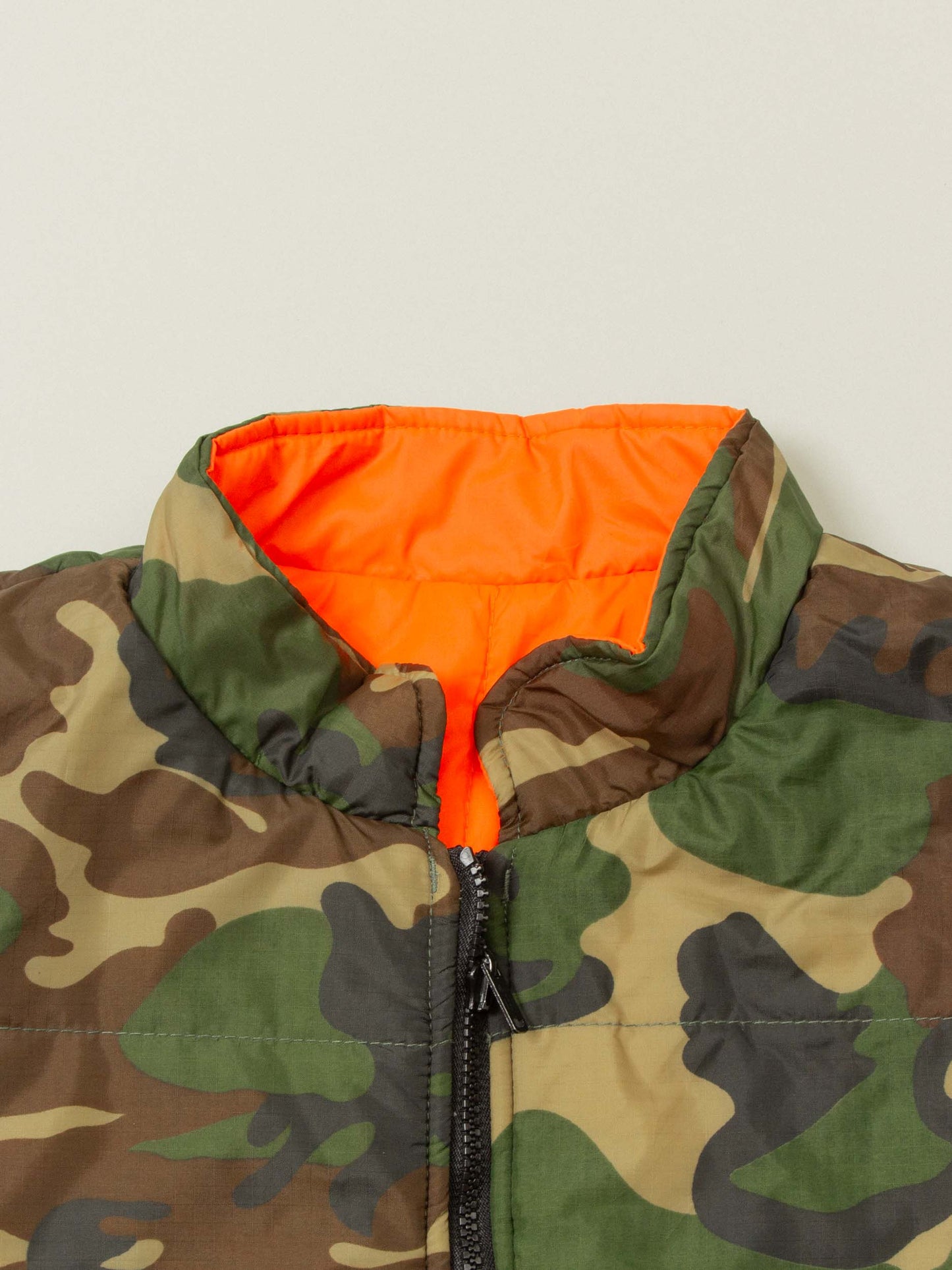 Vtg 1980s Reversible Woodland Camo Hunting Vest (L)