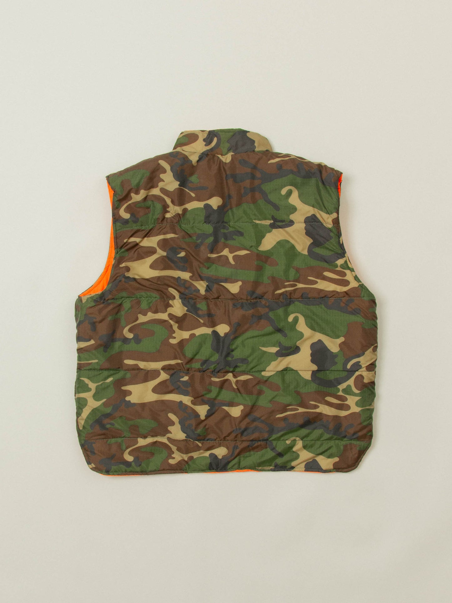 Vtg 1980s Reversible Woodland Camo Hunting Vest (L)