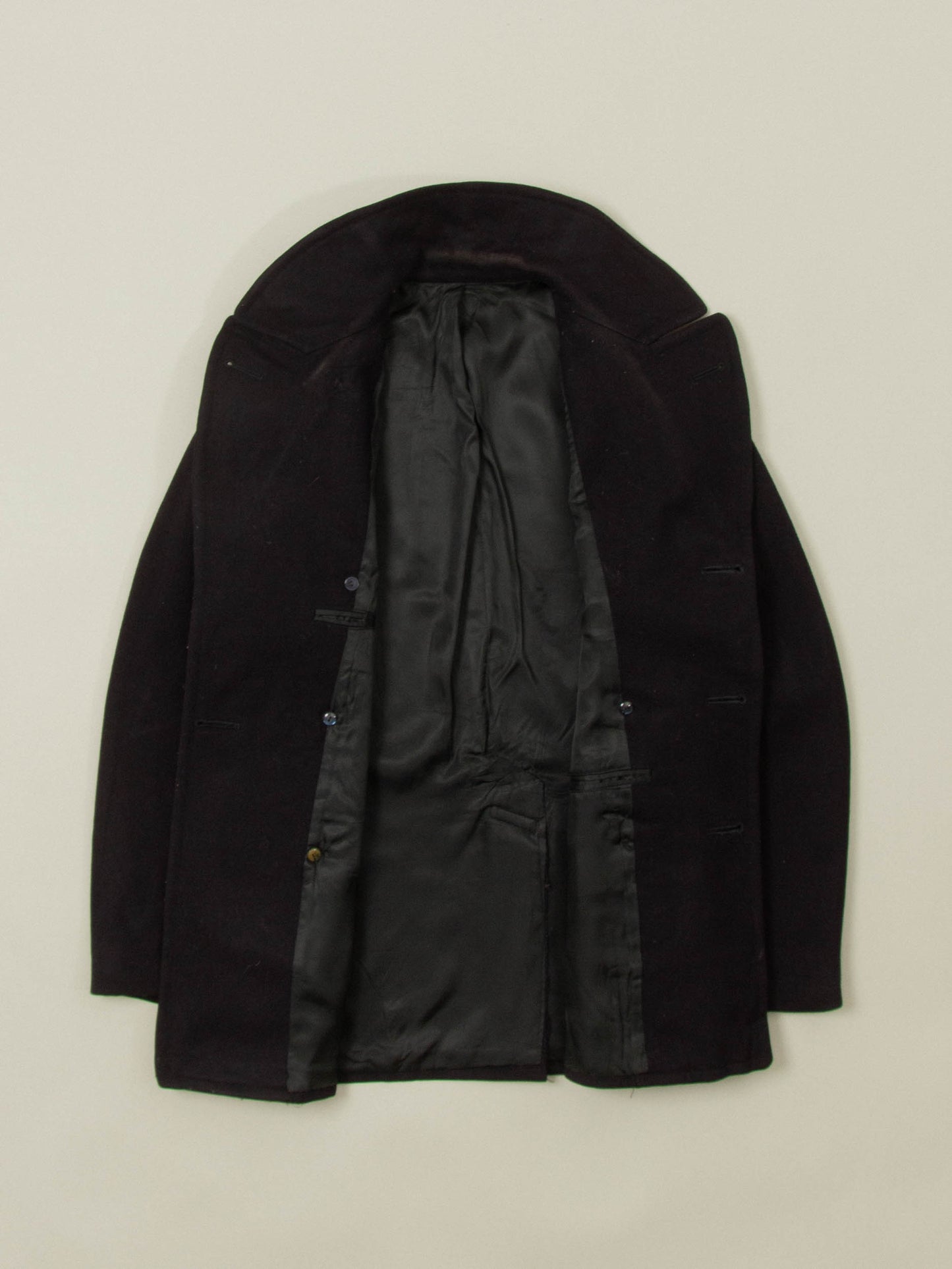 Vtg 1970s US Navy Wool Peacoat - Made in USA (M)