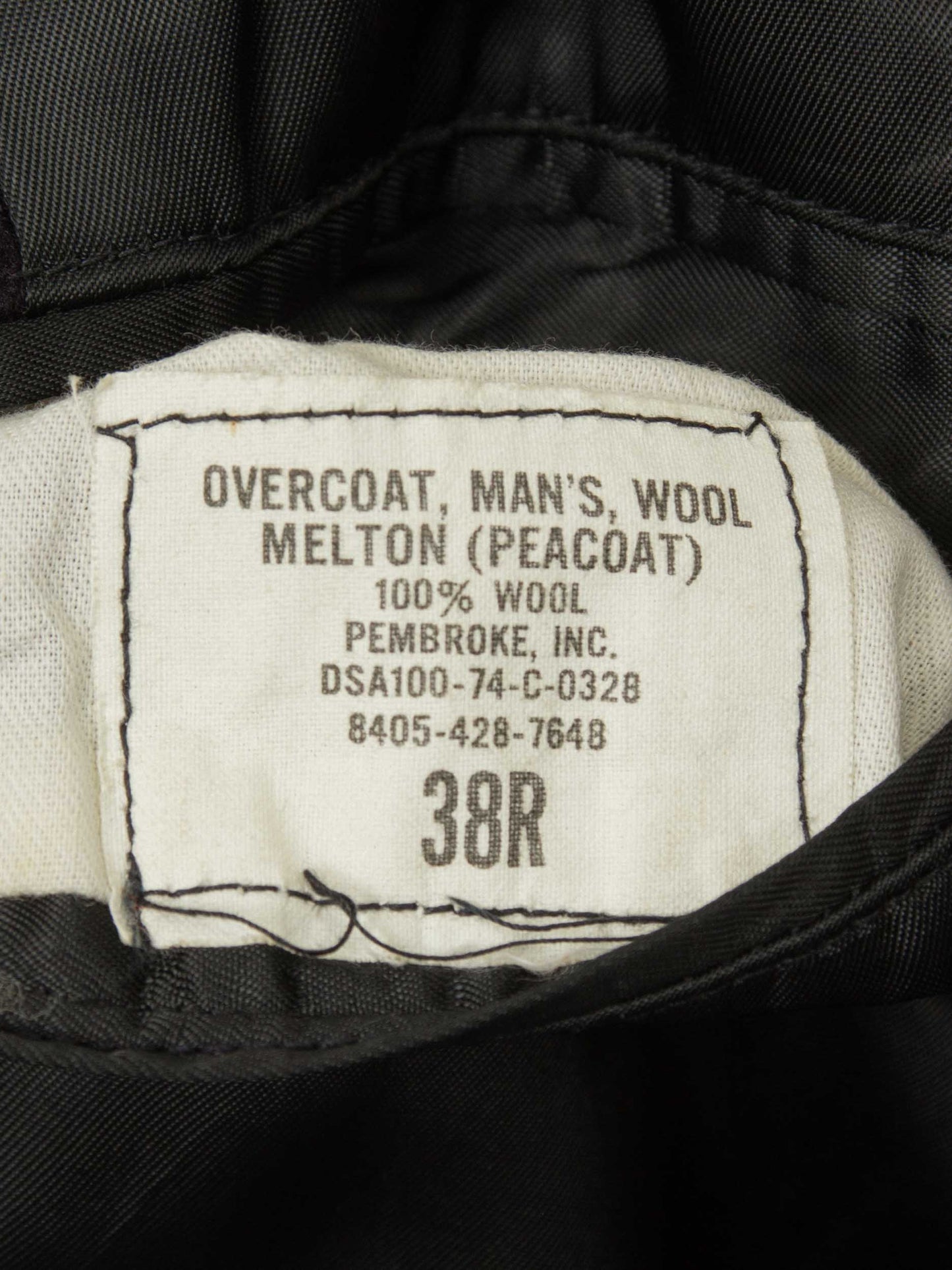 Vtg 1970s US Navy Wool Peacoat - Made in USA (M)