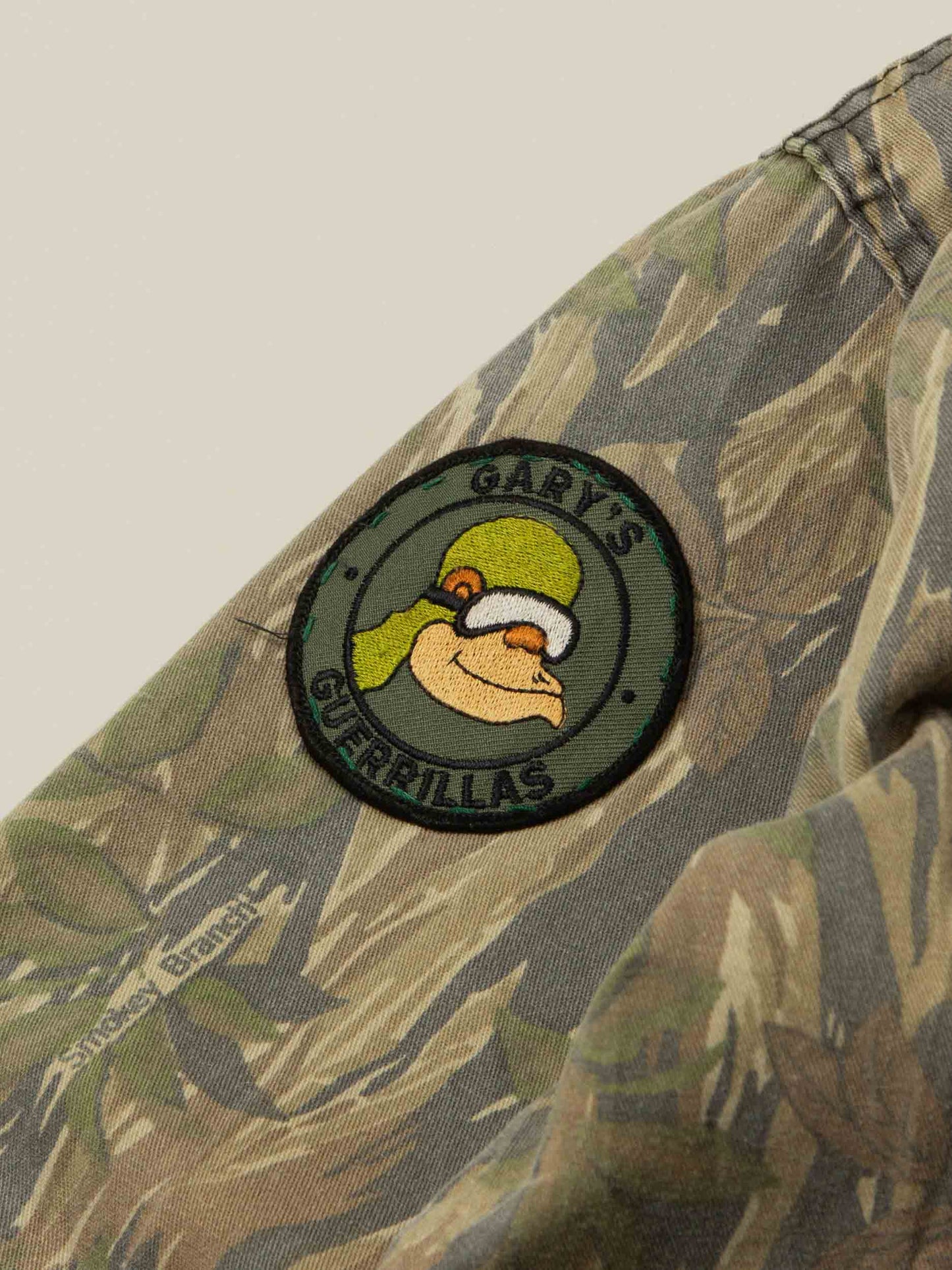 Vtg 1990s US Army 'Gary's Guerillas' Custom BDU Jacket – Made in USA (L)