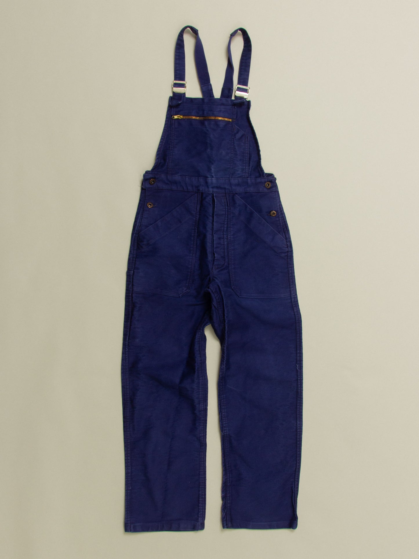 Vtg 1970s Workwear Moleskin Overalls (XS/S)
