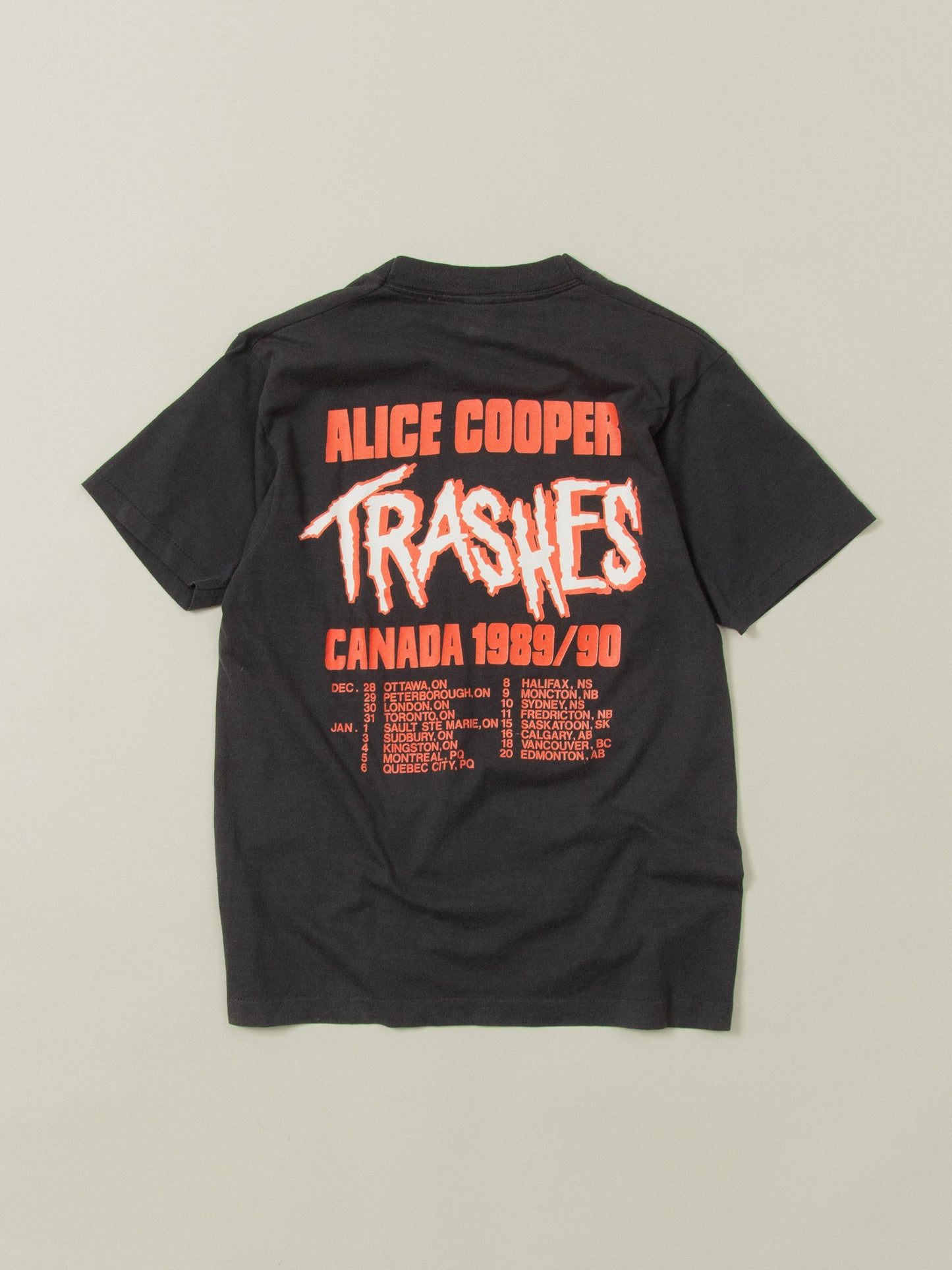 Vtg 1989-90 Alice Cooper Single Stitch Tour Tee (S)
