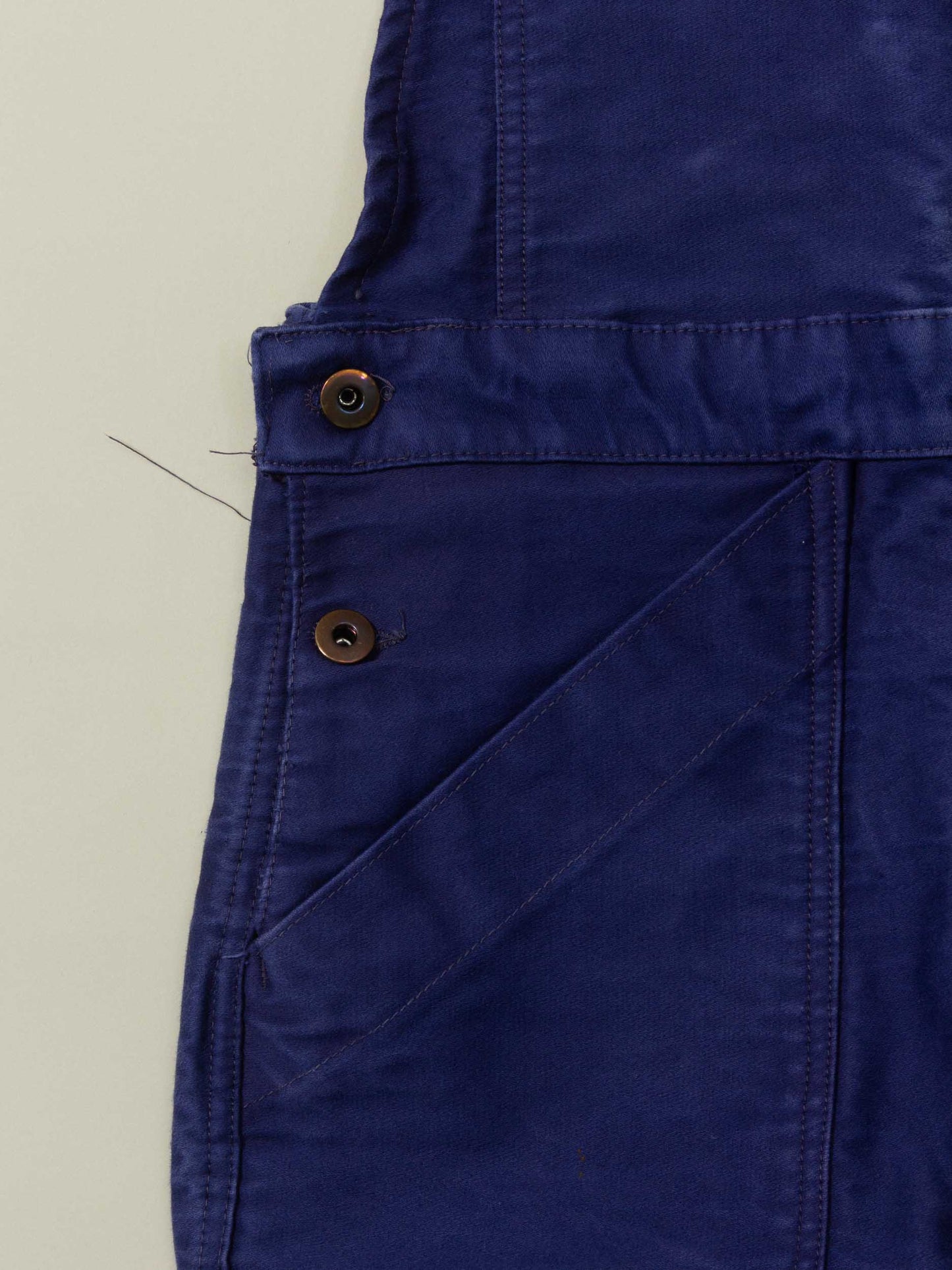 Vtg 1970s Workwear Moleskin Overalls (XS/S)