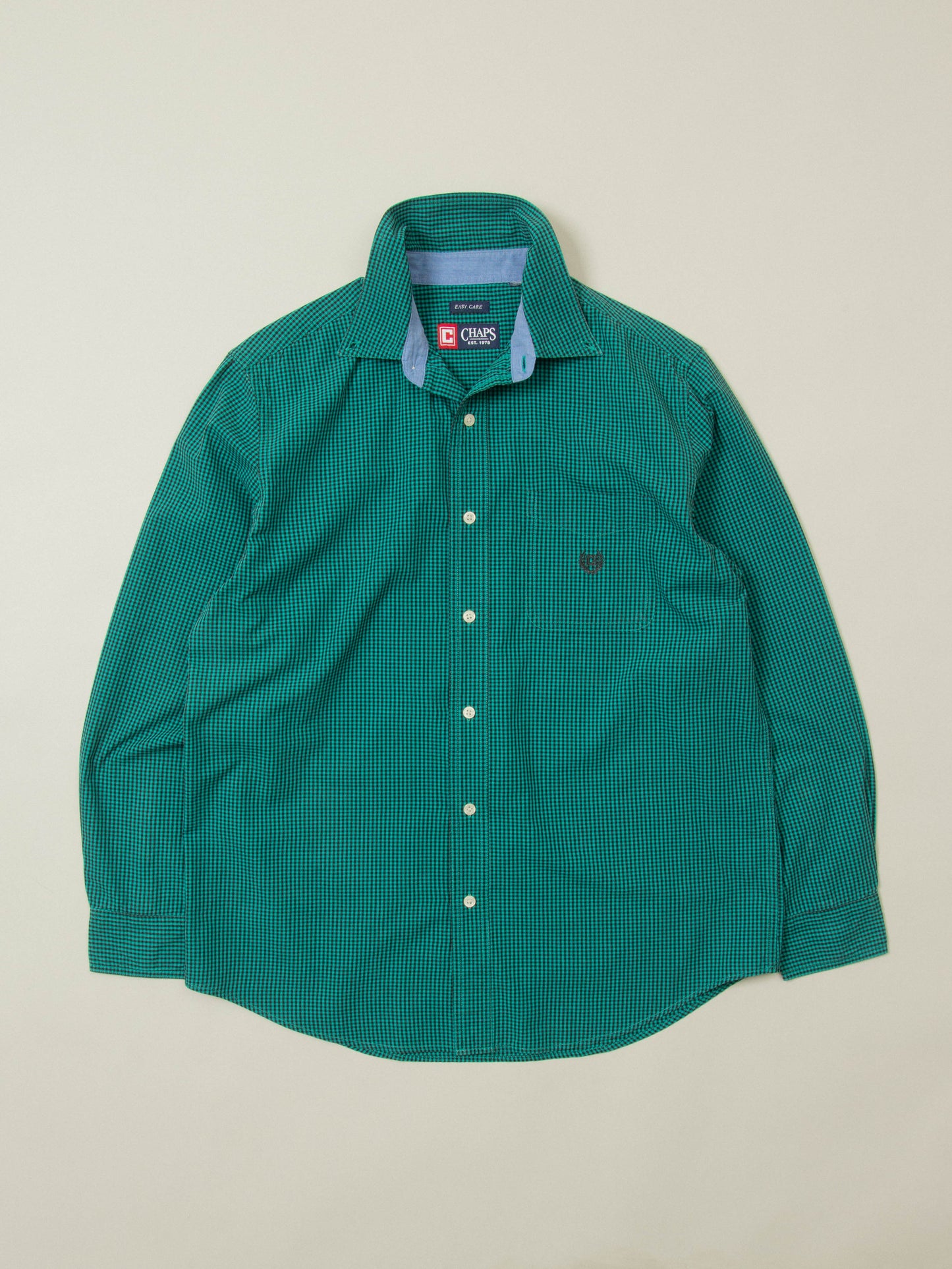Vtg 1990s Checkered Chaps Shirt (S)