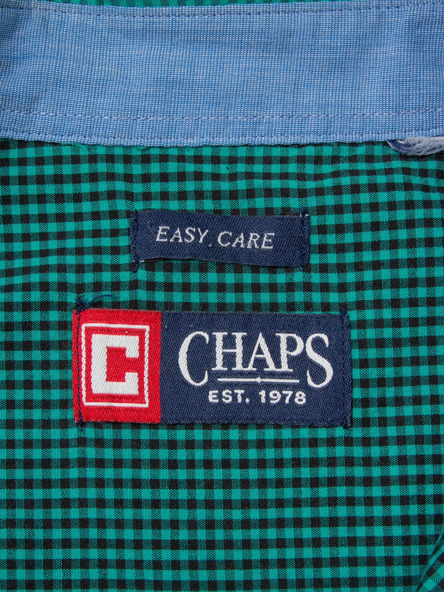 Vtg 1990s Checkered Chaps Shirt (S)