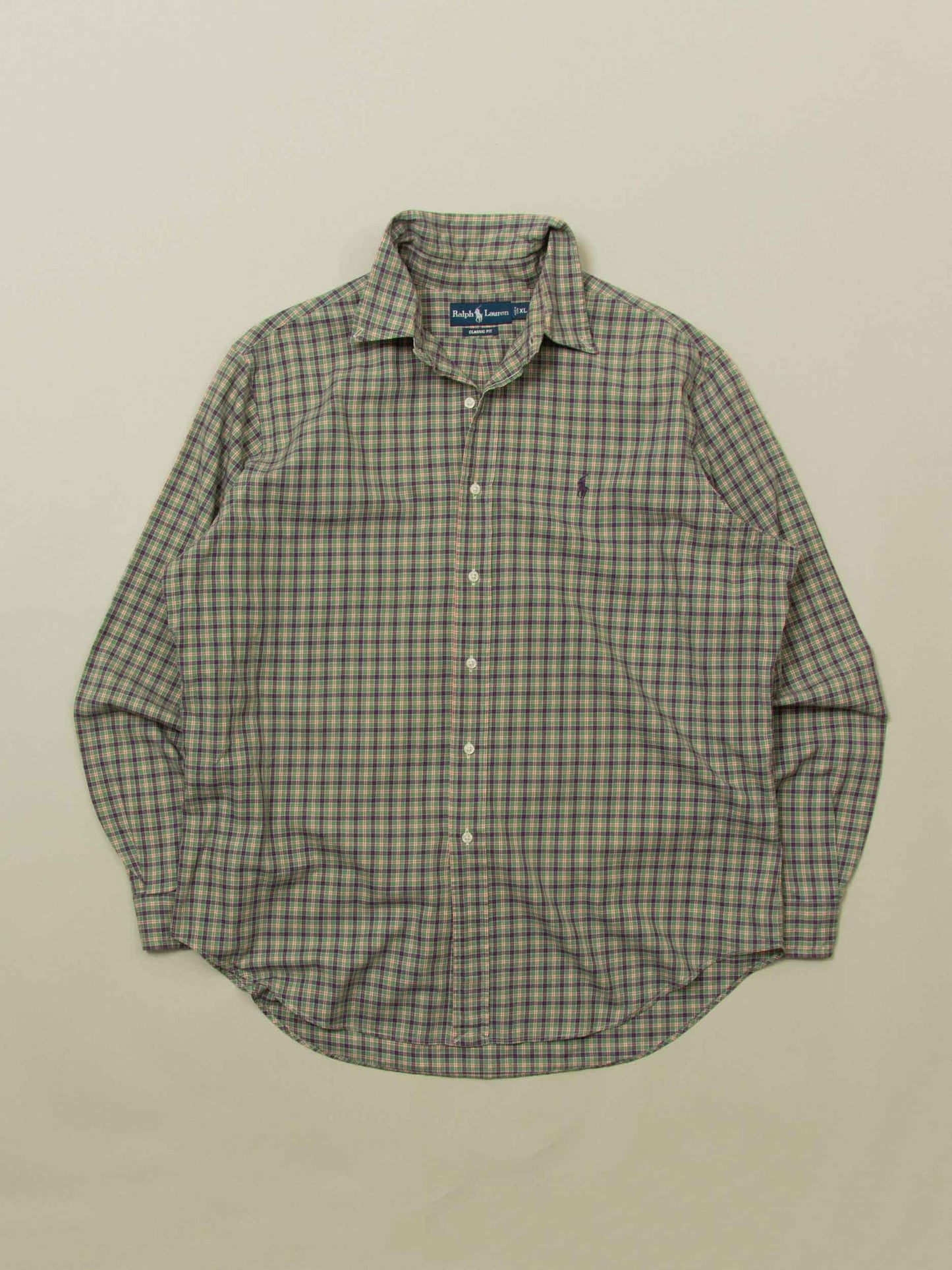 Vtg 1990s Ralph Lauren Button Down Shirt (XL)