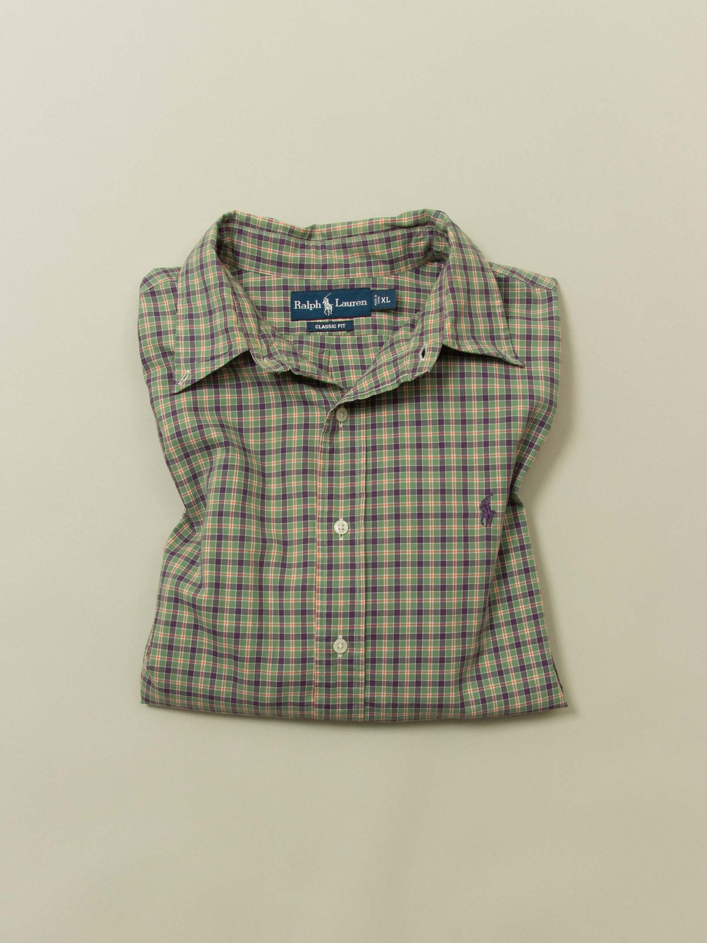 Vtg 1990s Ralph Lauren Button Down Shirt (XL)