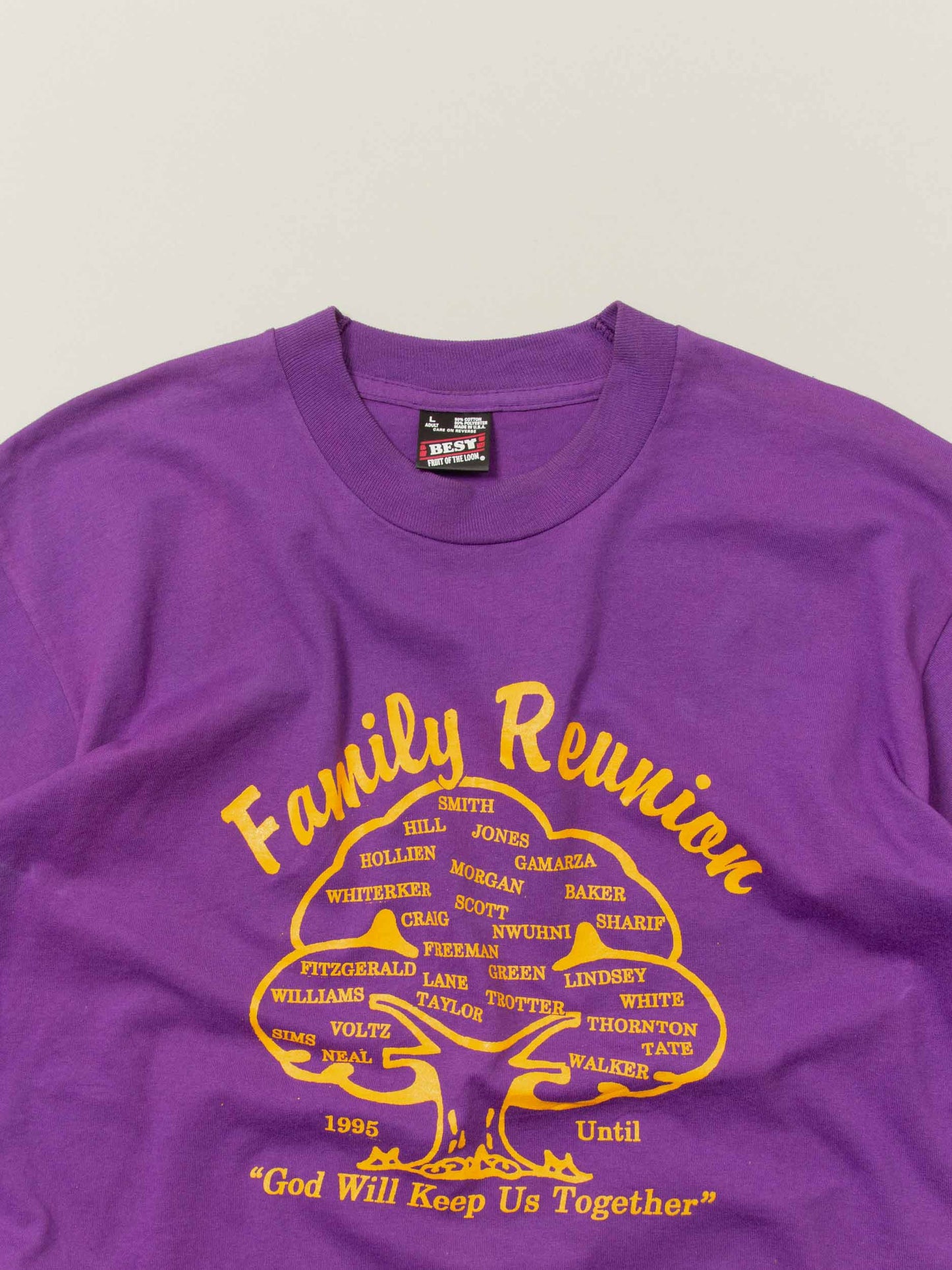 Vtg 1990s Fruit of the Loom Single Stitch Tee - Made in USA (L)