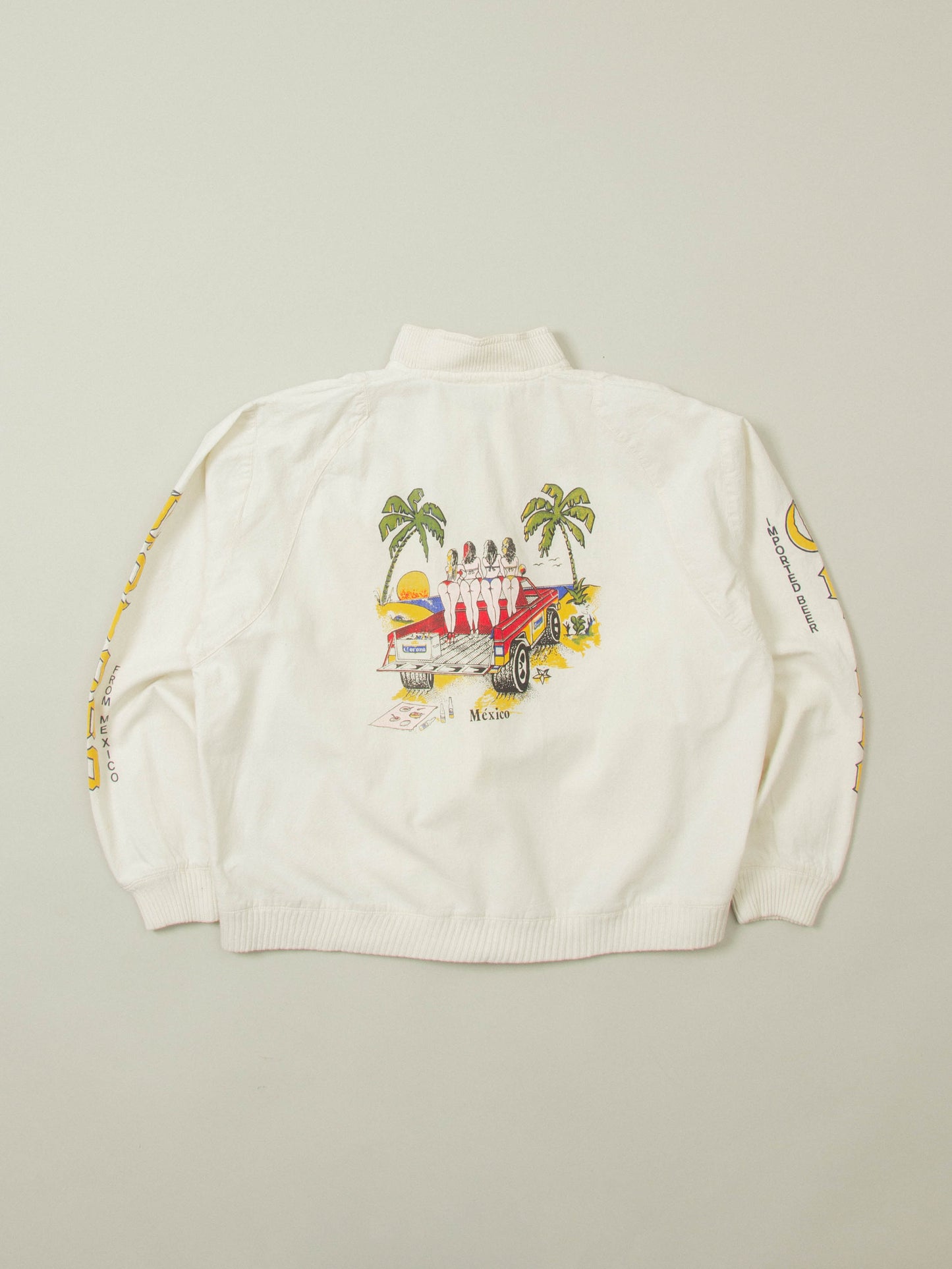 Vtg Corona Beach Club Mexico Souvenir Jacket (M)
