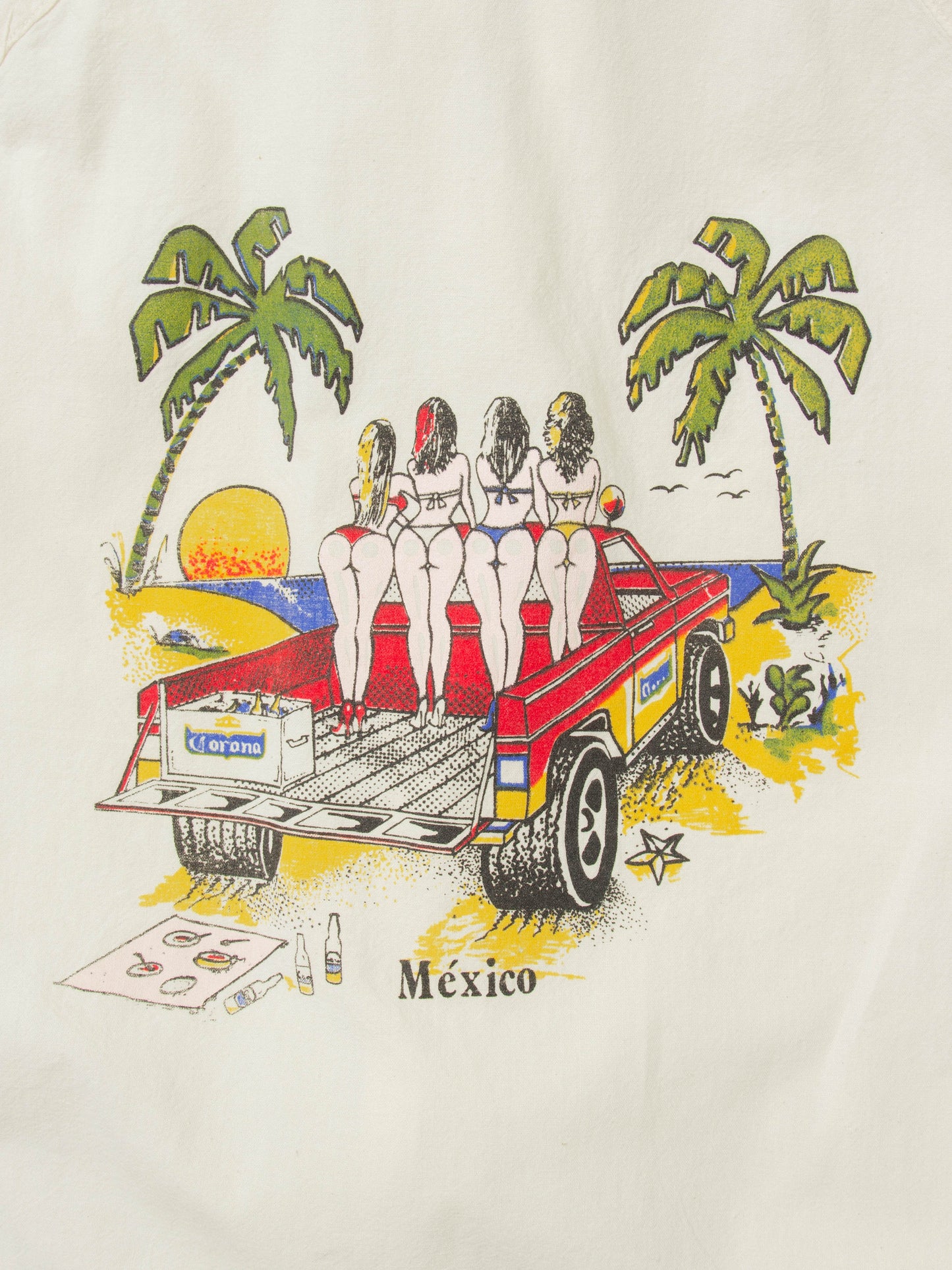 Vtg Corona Beach Club Mexico Souvenir Jacket (M)
