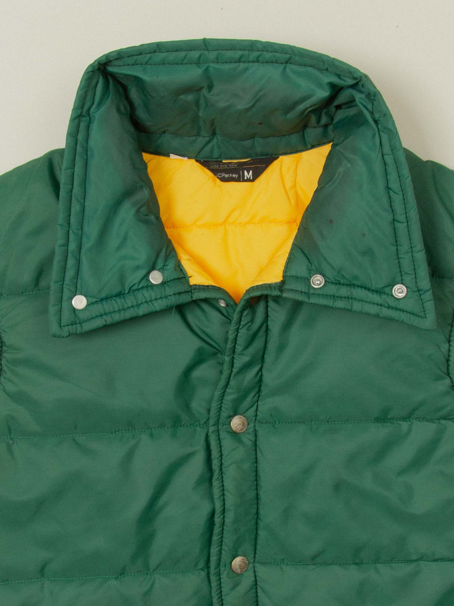 Vtg 1970s JCPenney Quilted Vest (M)