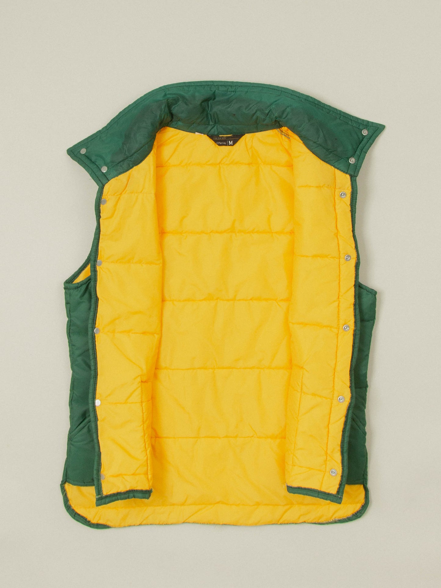 Vtg 1970s JCPenney Quilted Vest (M)