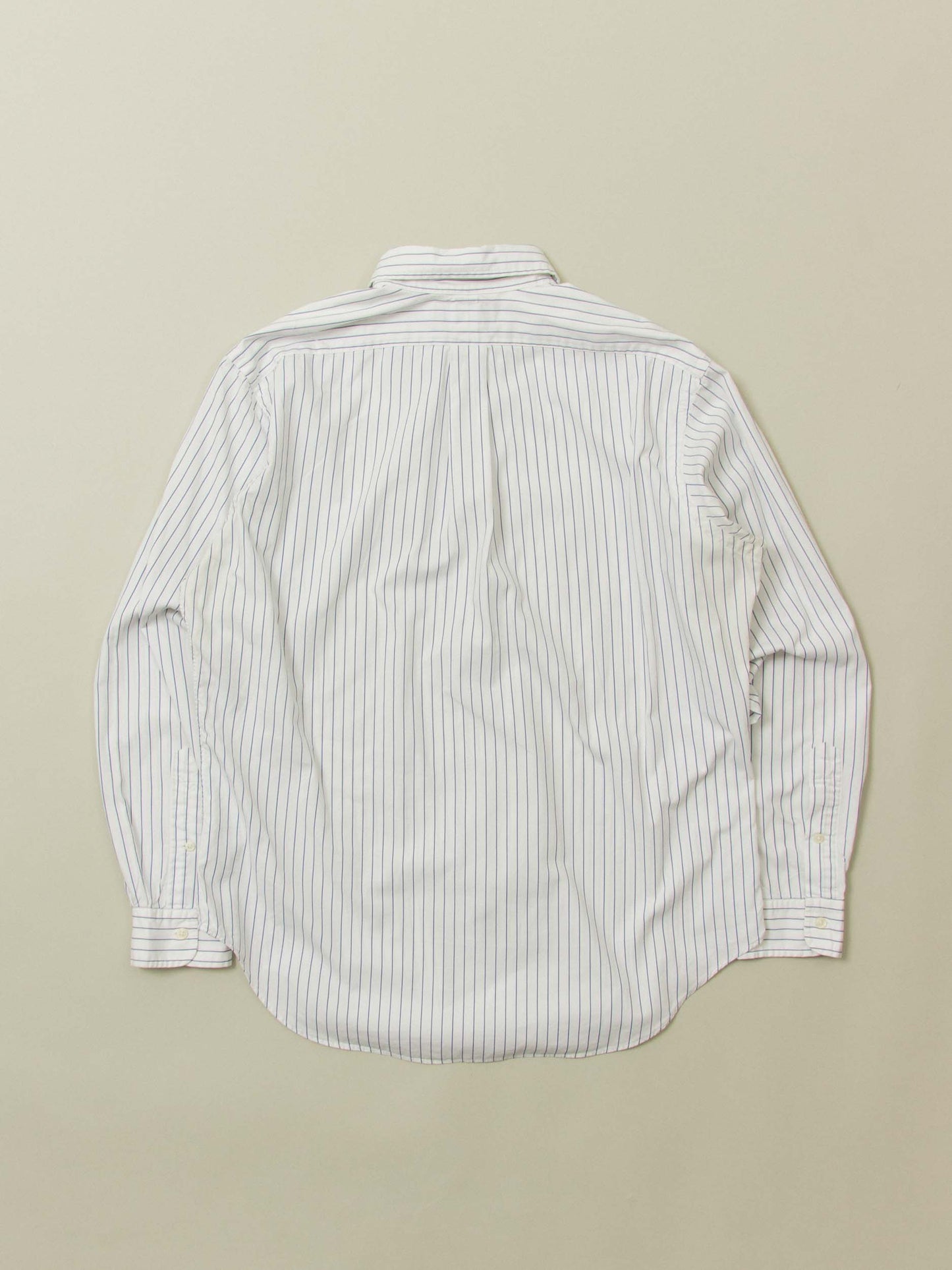 Vtg 1990s Striped Ralph Lauren Button Down Shirt (L)