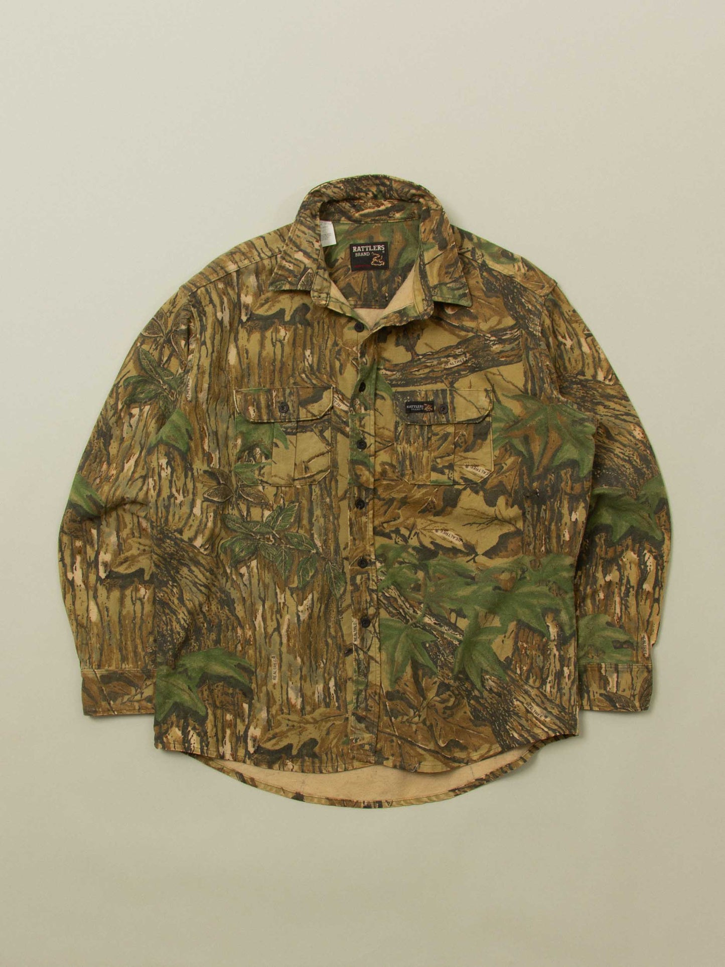 Vtg 1990s Rattlers Hunting Overshirt – Made in USA (XL)