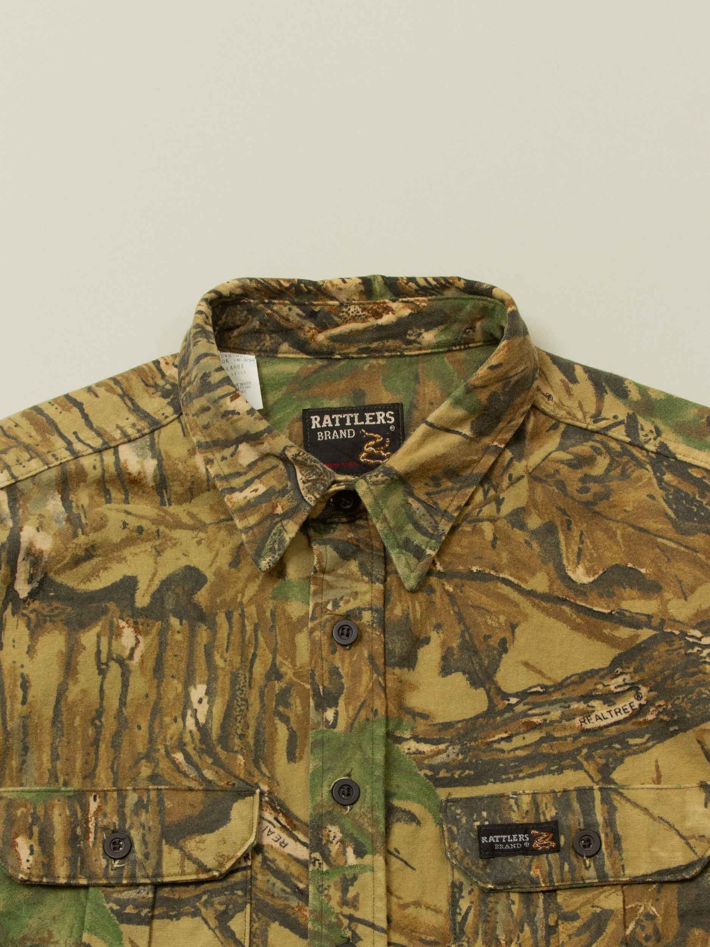 Vtg 1990s Rattlers Hunting Overshirt – Made in USA (XL)