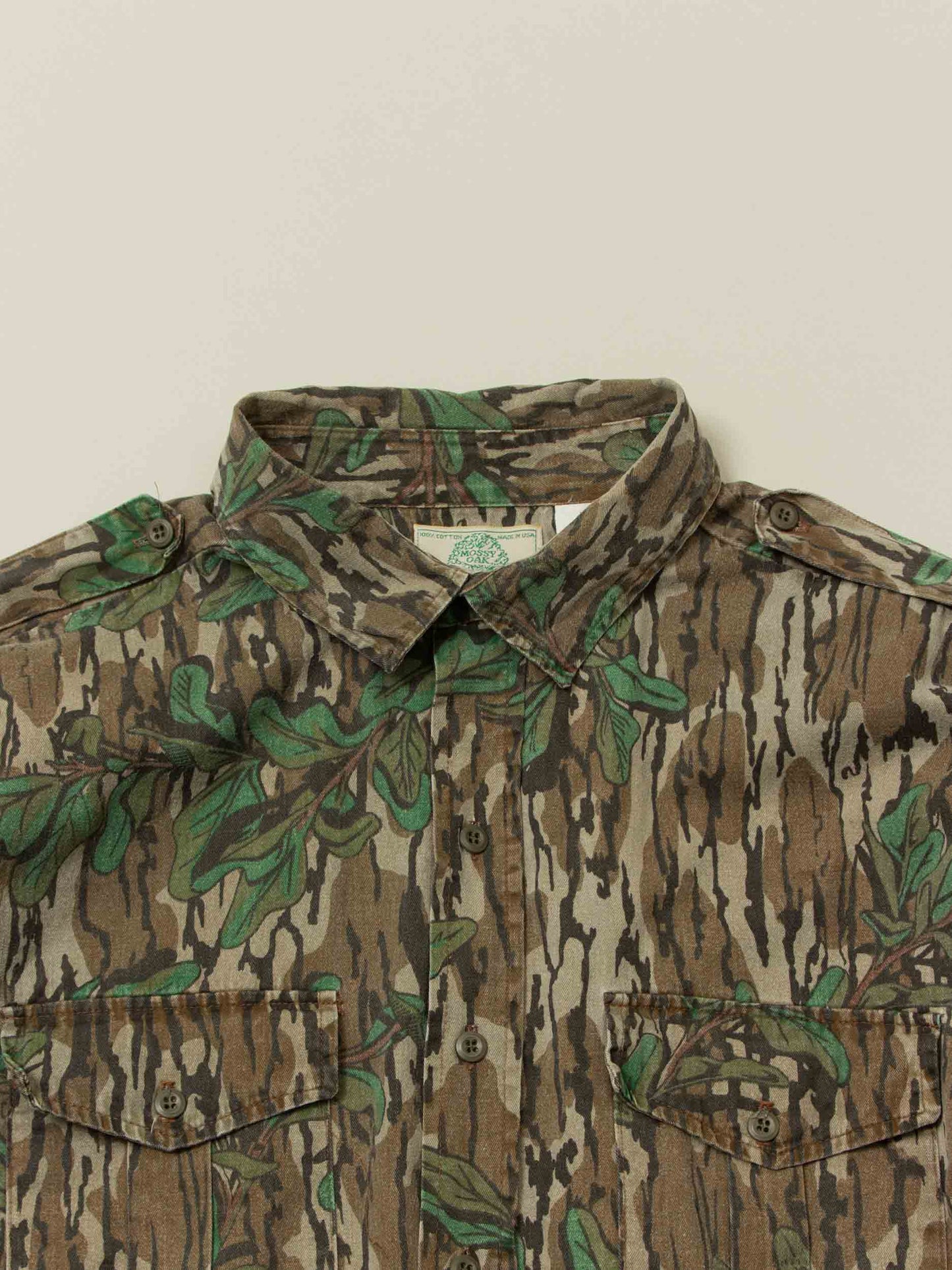 Vtg 1980s Mossy Oak Hunting Shirt – Made in USA (XL)