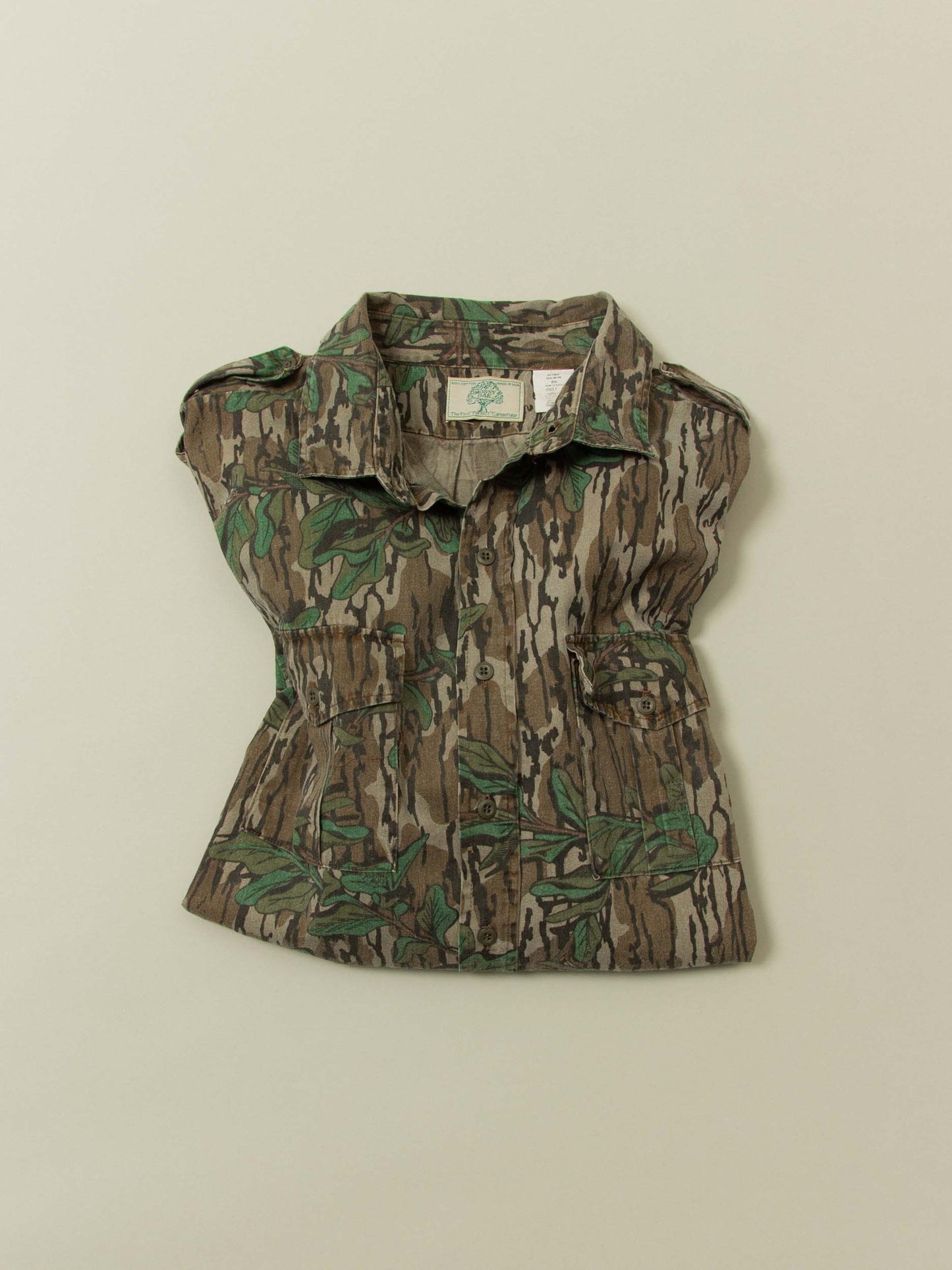 Vtg 1980s Mossy Oak Hunting Shirt – Made in USA (XL)