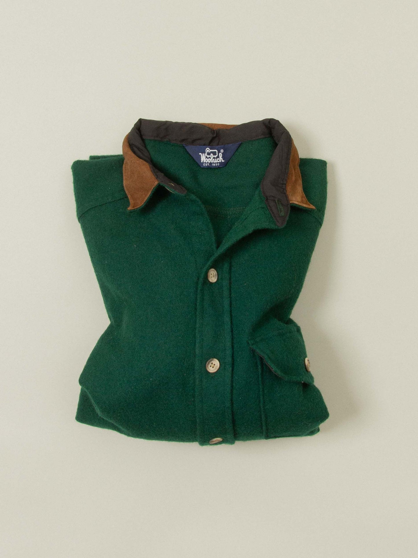 Vtg 1980s Green Woolrich Shirt (M)