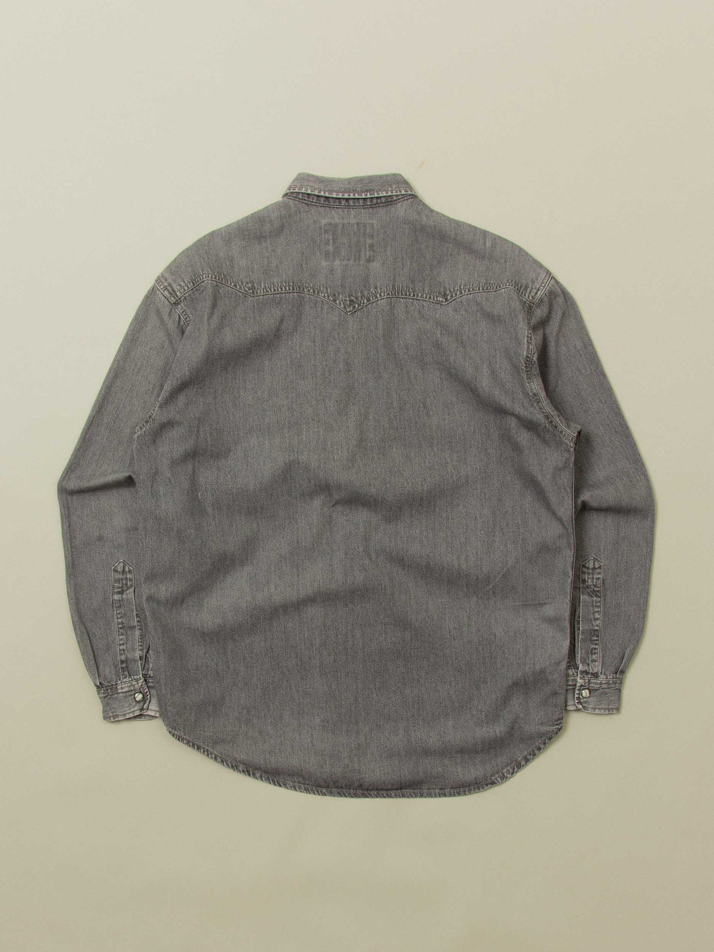 Vtg 1990s Levi's Western Denim Shirt – Made in Portugal (L)