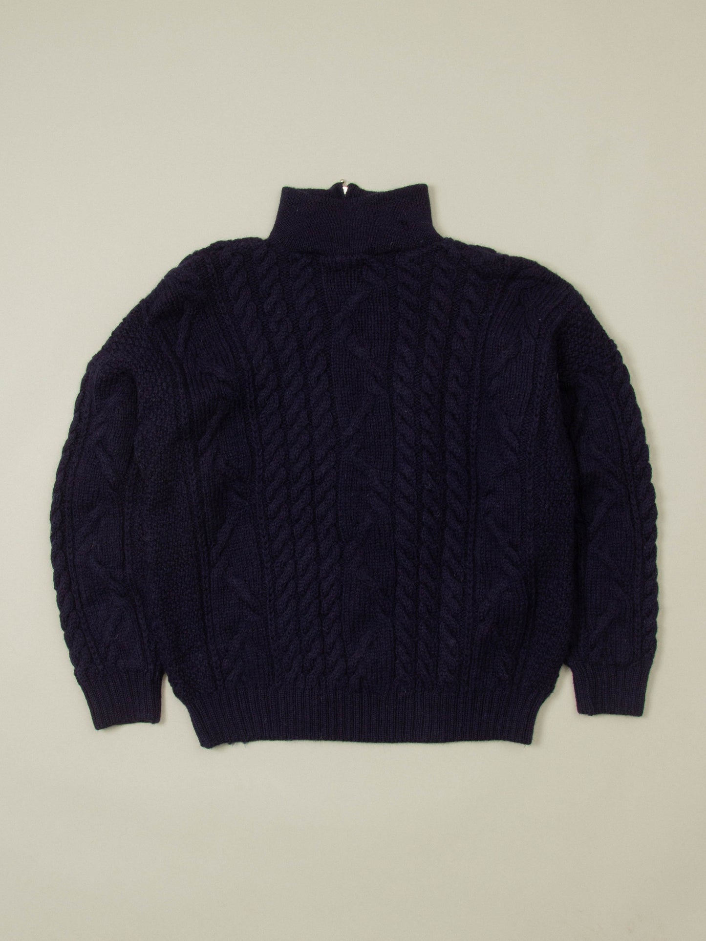 Vtg Wool Rollneck Sweater - Made in England (XL)