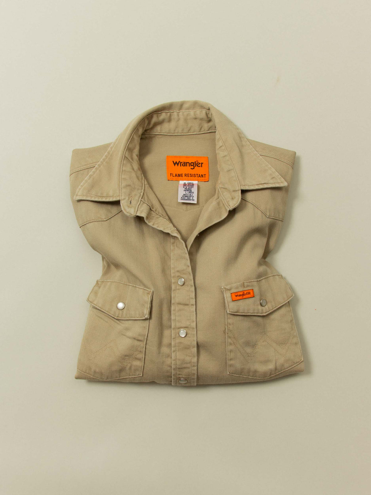 Vtg Wrangler Flame Resistant Western Shirt (L)