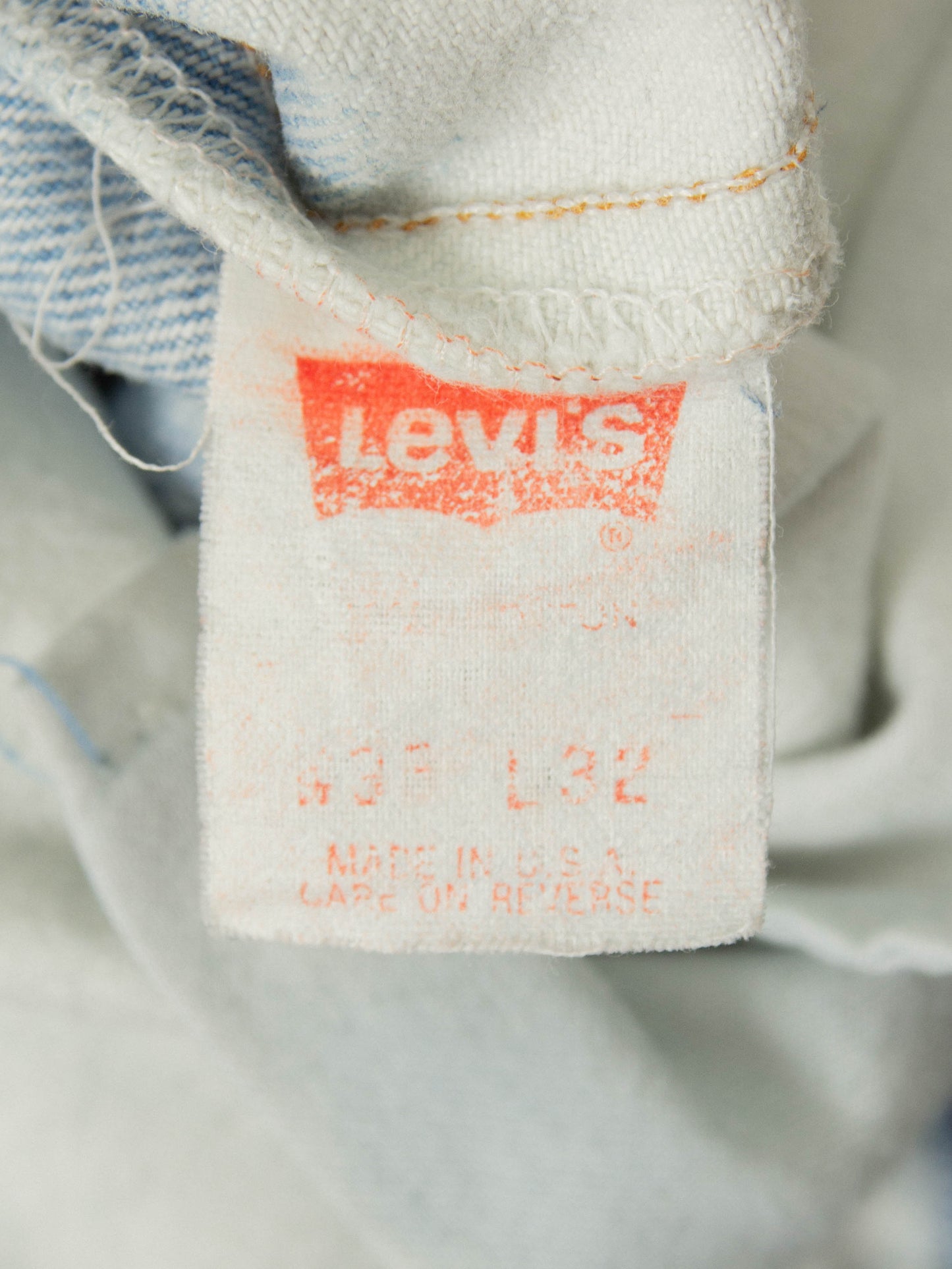 Vtg 1980s Levi's 505 Bleached Jeans - Made in USA (36x31)