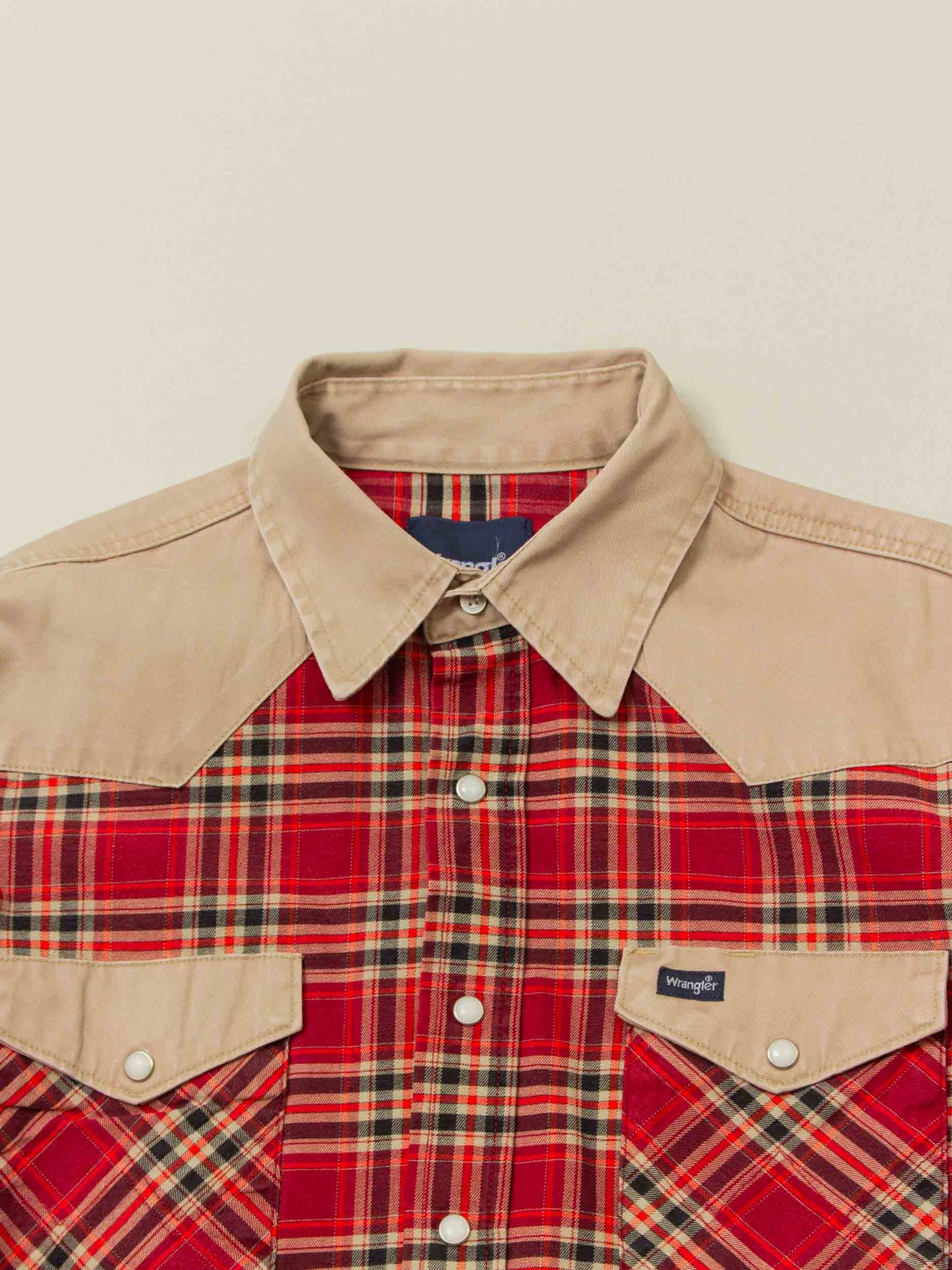 Vtg Wrangler Checkered Western Shirt (M)