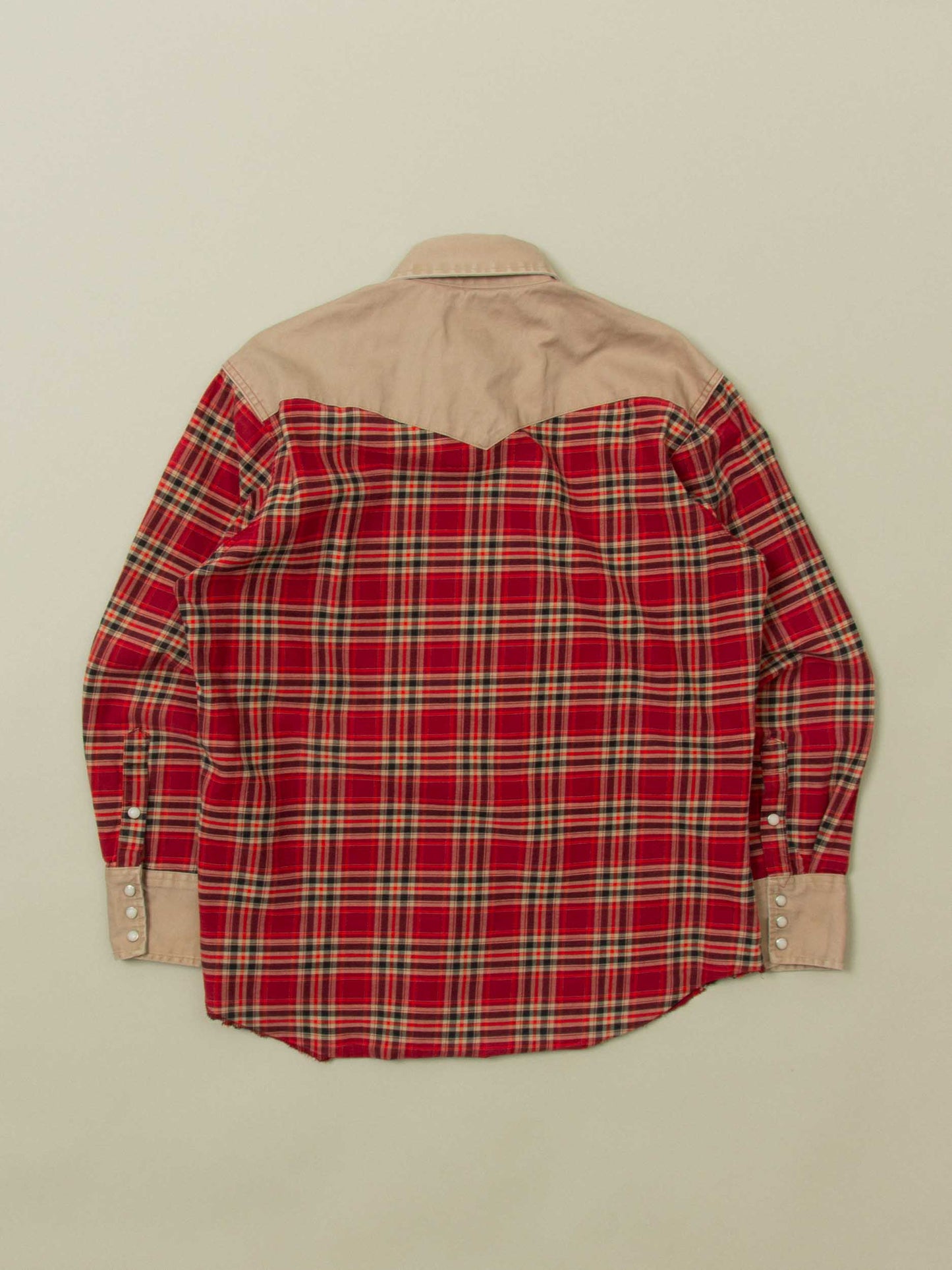 Vtg Wrangler Checkered Western Shirt (M)
