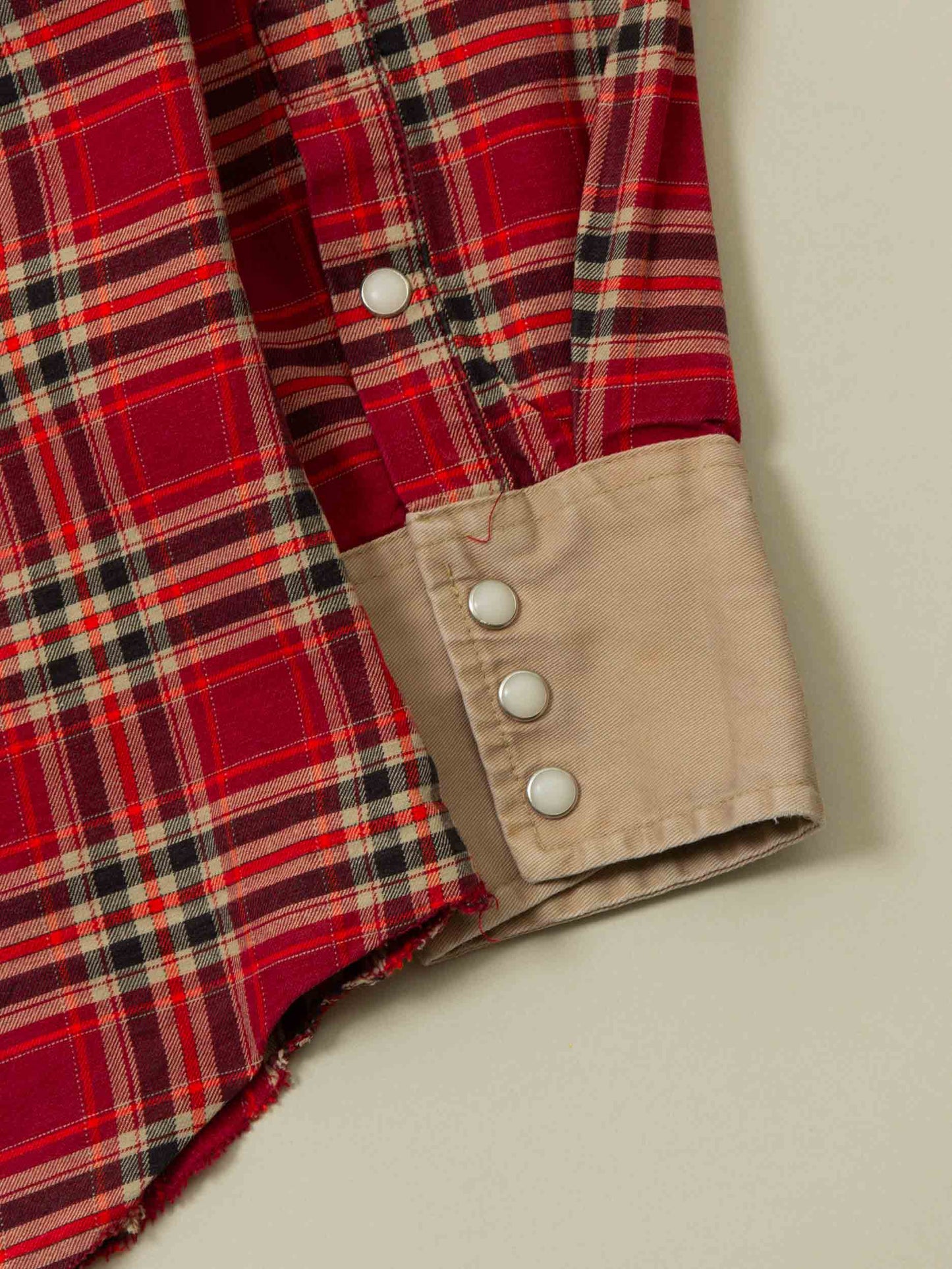 Vtg Wrangler Checkered Western Shirt (M)