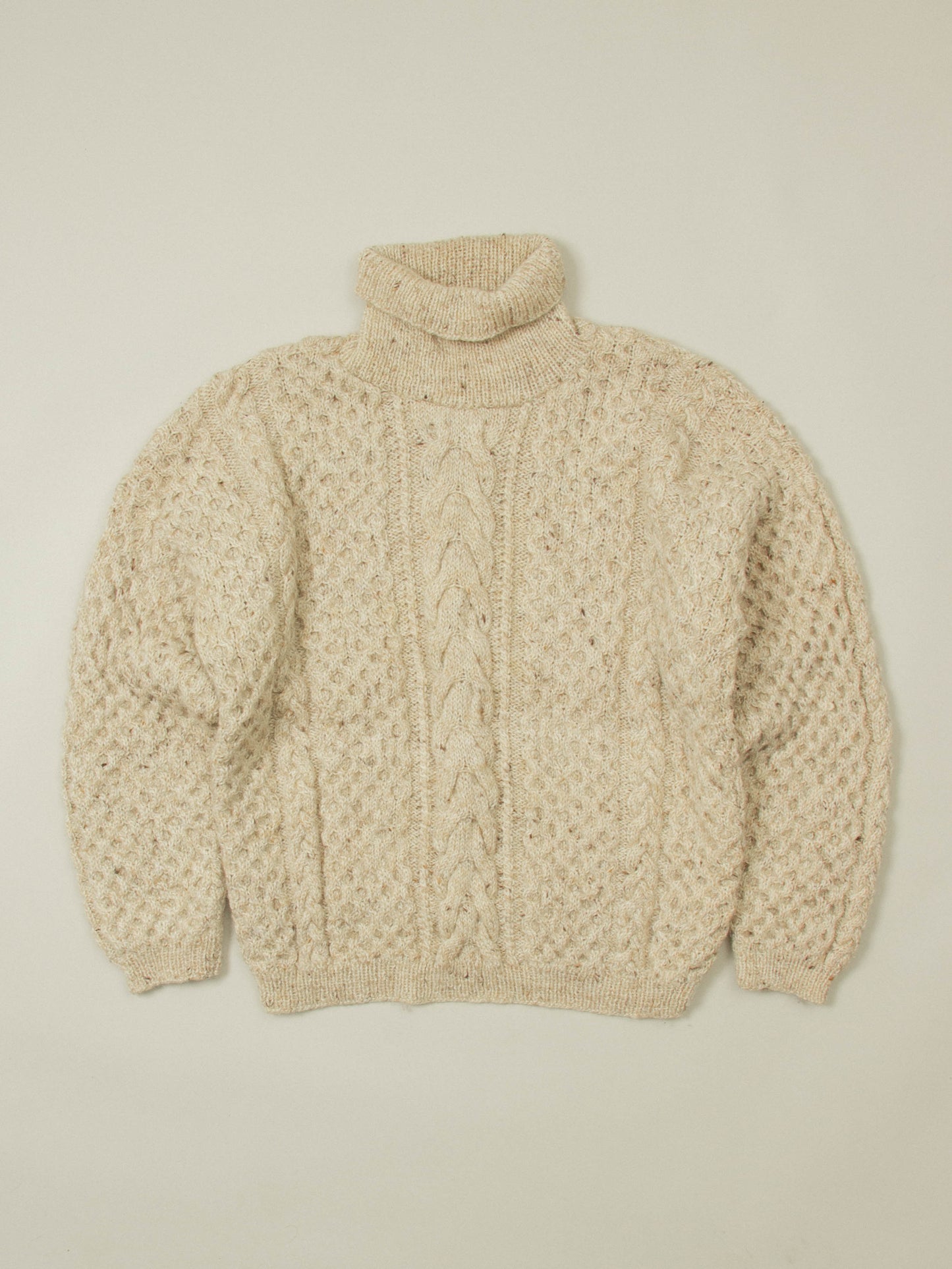Vtg Wool Roll-Neck Sweater (XL)