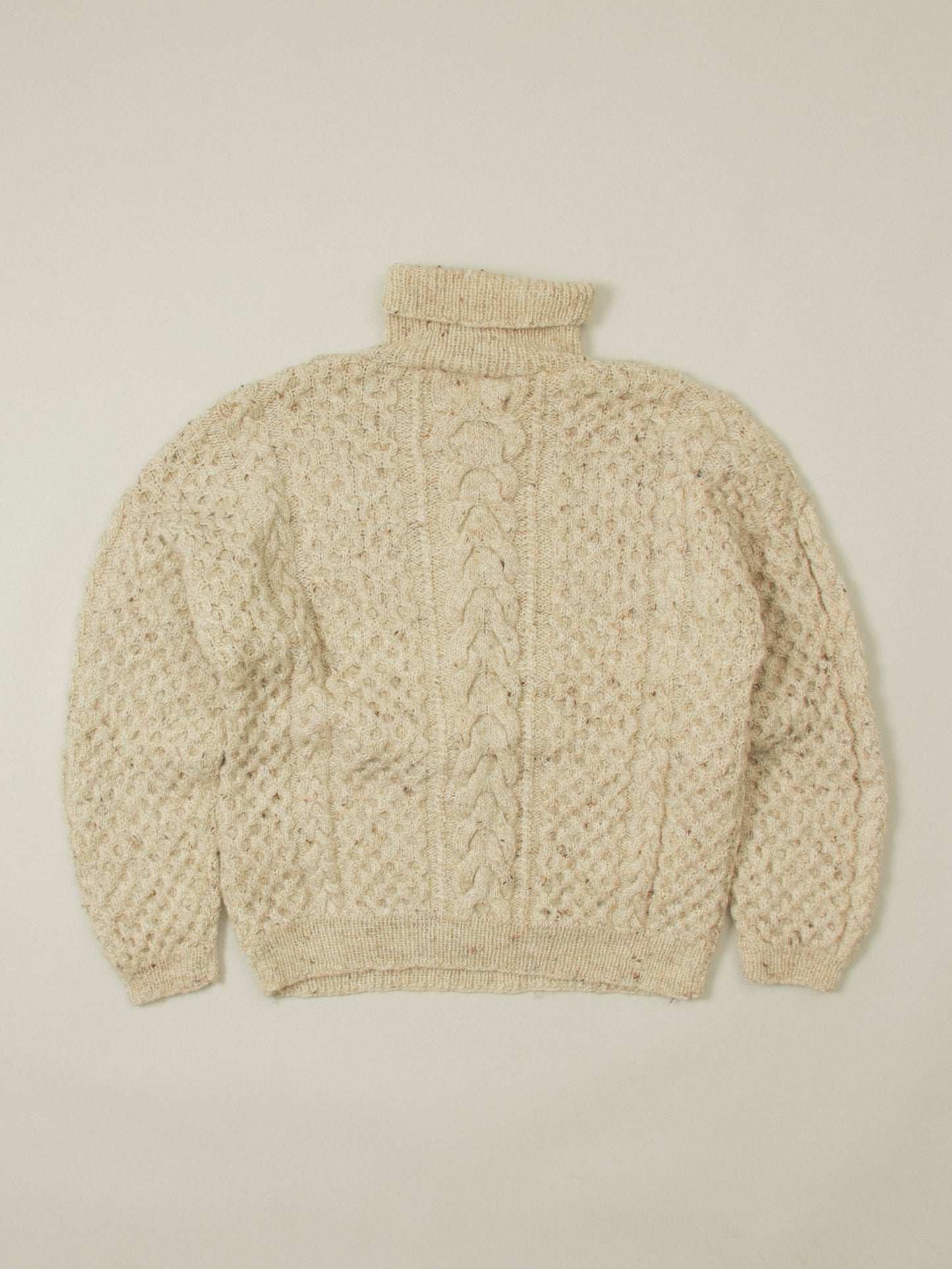 Vtg Wool Roll-Neck Sweater (XL)