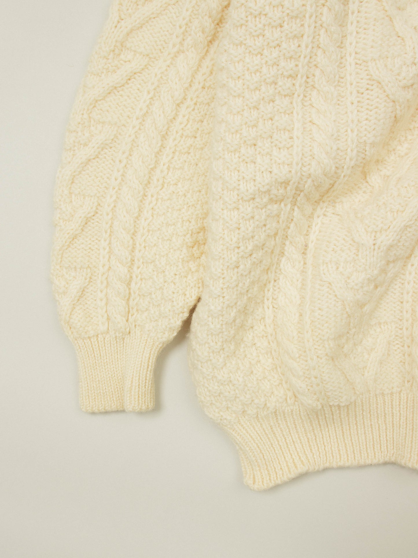 Vtg British Wool Roll-Neck Sweater (XXL)