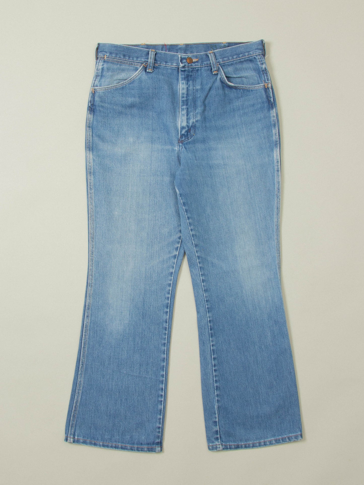 Vtg 1970s Wrangler Bootcut Jeans - Made in USA (34x29)