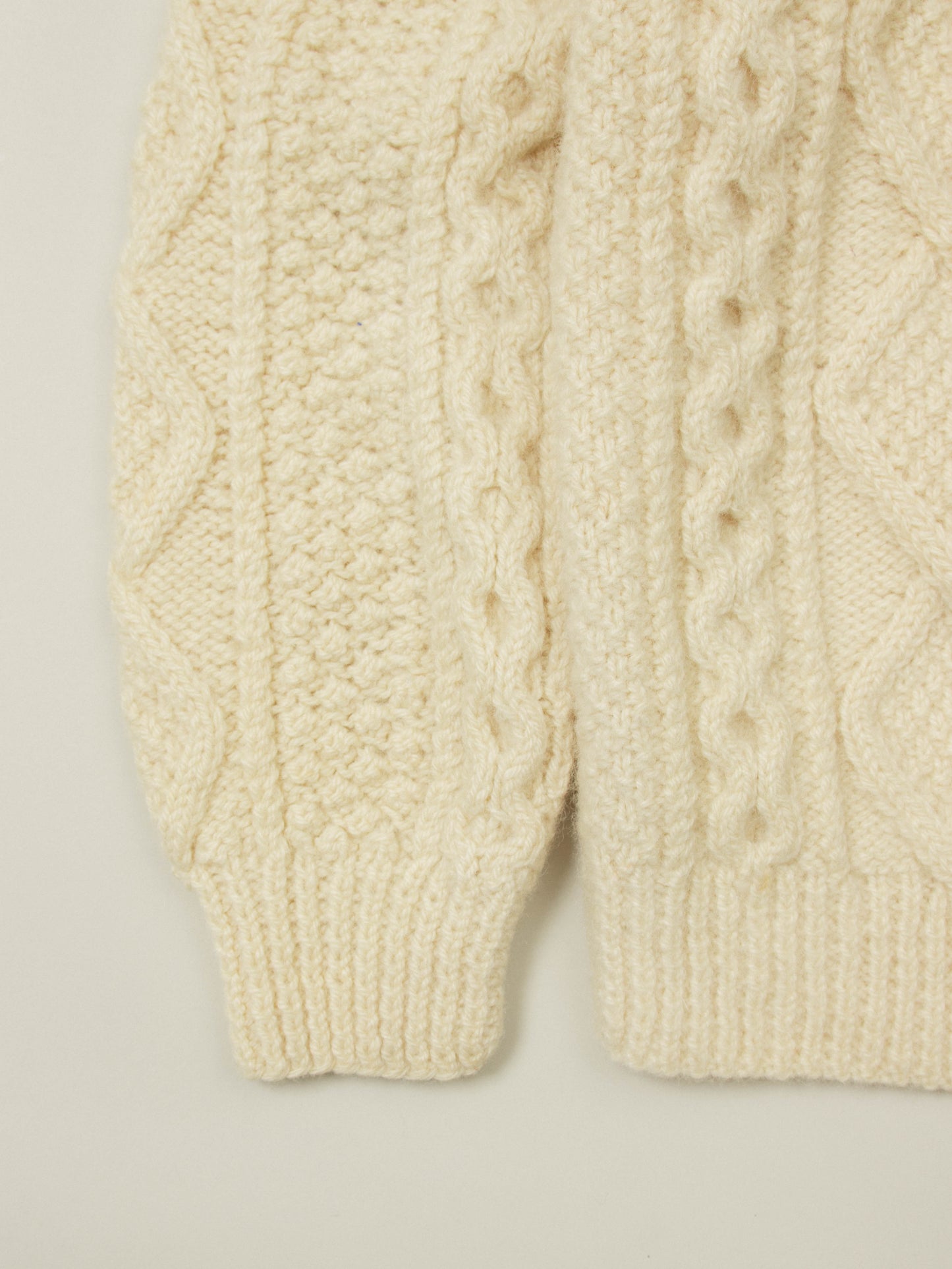 Vtg Hand Knitted Wool Sweater - Made in Scotland (XL)