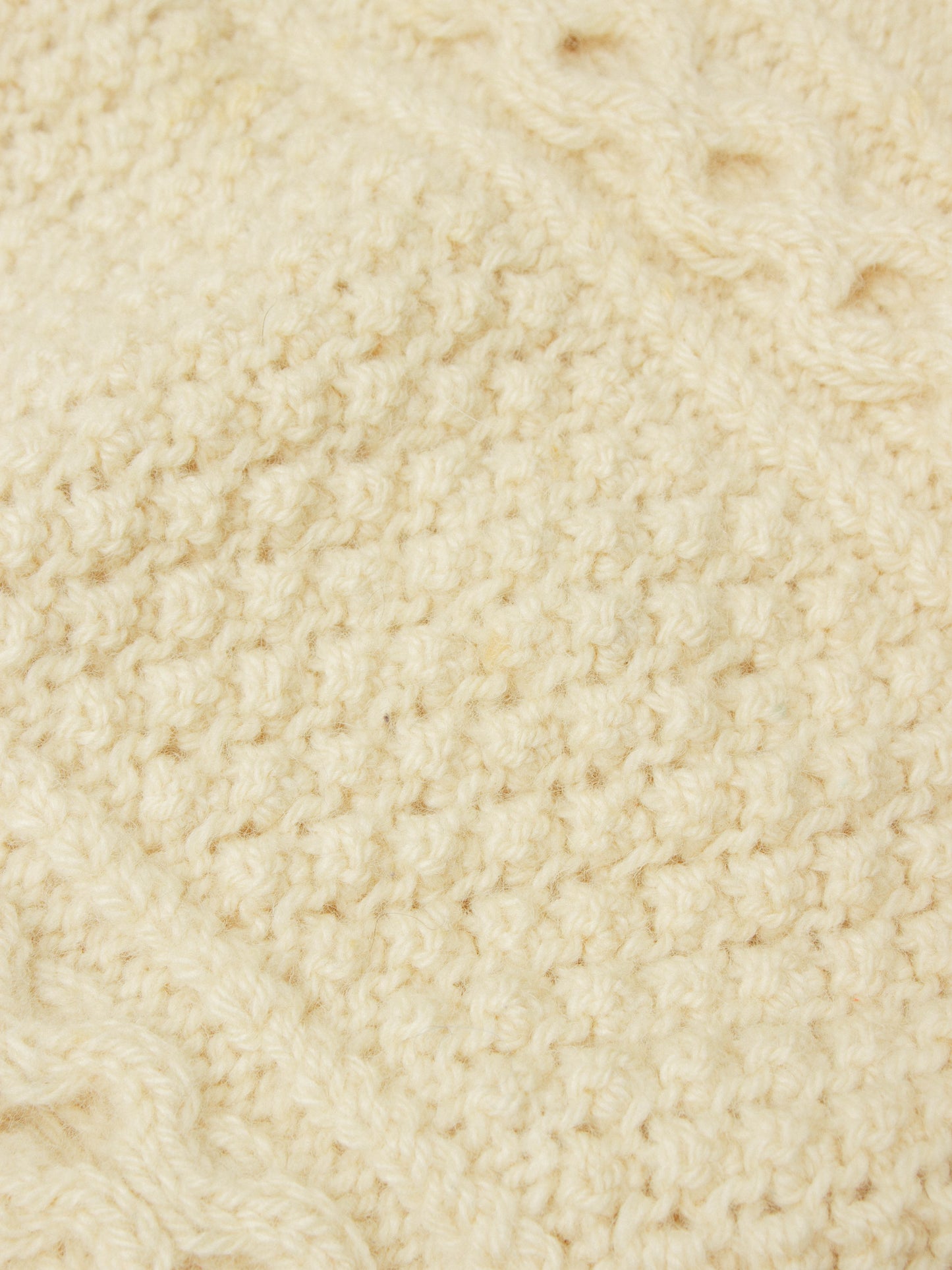 Vtg Hand Knitted Wool Sweater - Made in Scotland (XL)