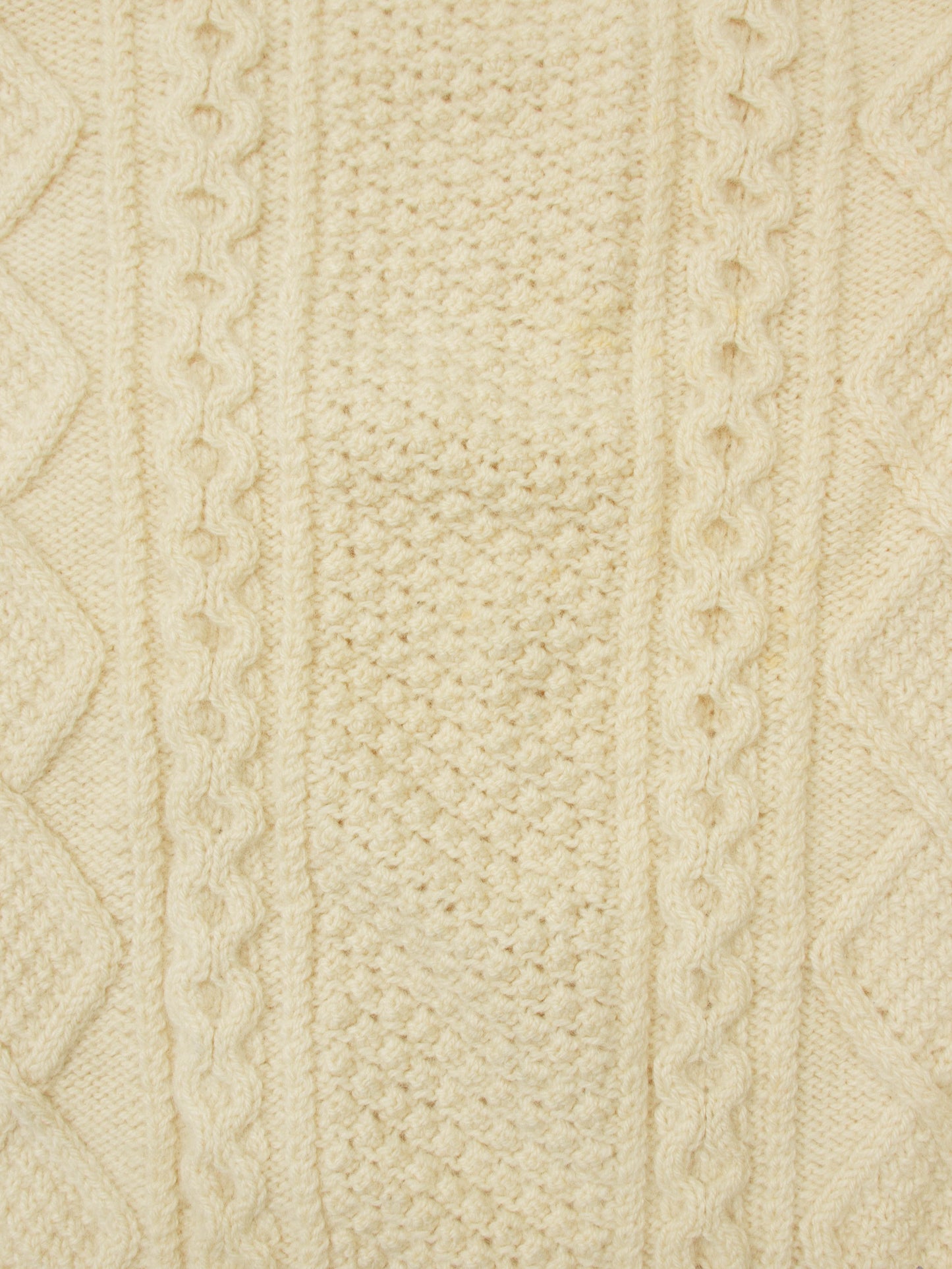 Vtg Hand Knitted Wool Sweater - Made in Scotland (XL)