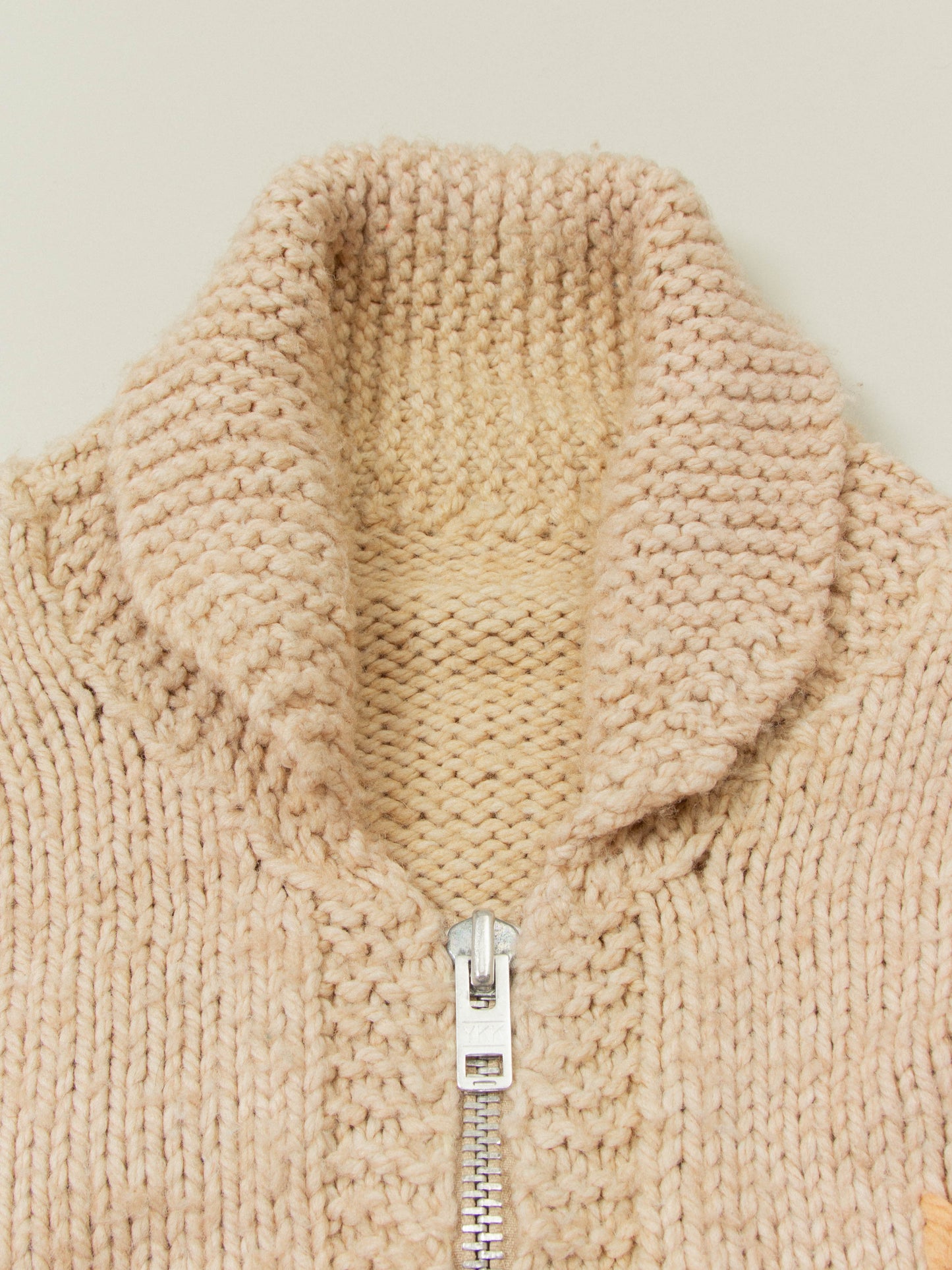 Vtg 1960s Cowichan Wool Hunting Sweater (L)