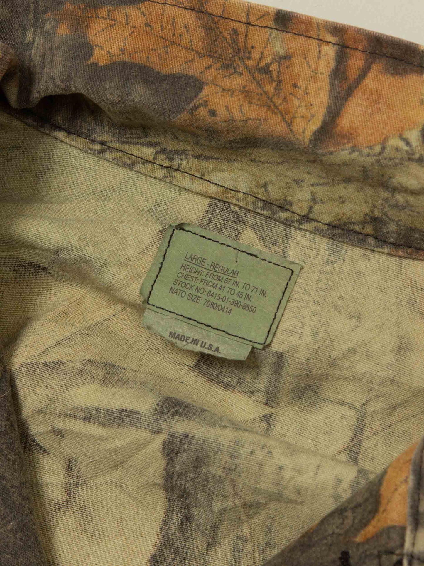 Vtg 1990s BDU Hunting Camo Overshirt – Made in USA (L)