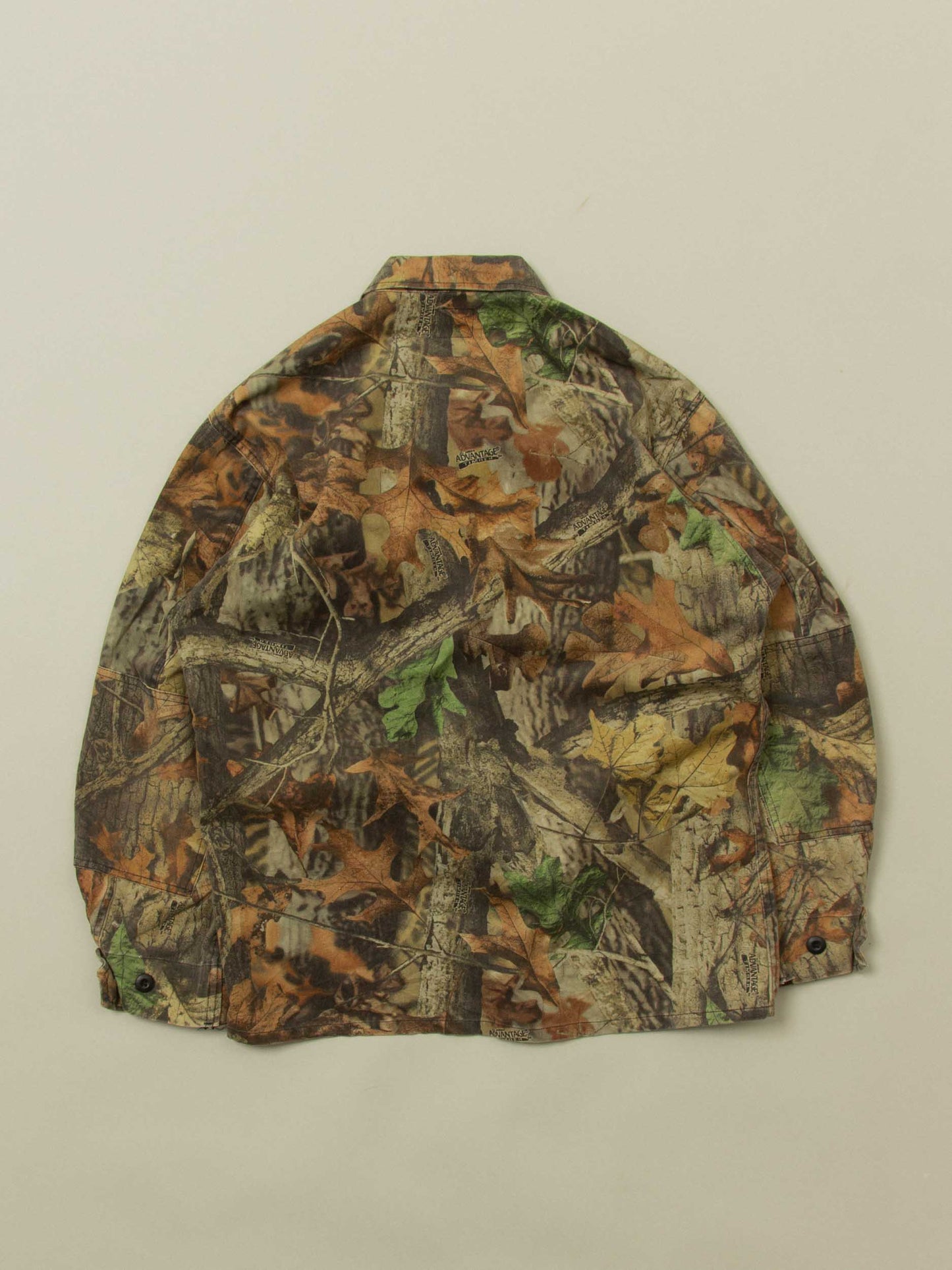 Vtg 1990s BDU Hunting Camo Overshirt – Made in USA (L)