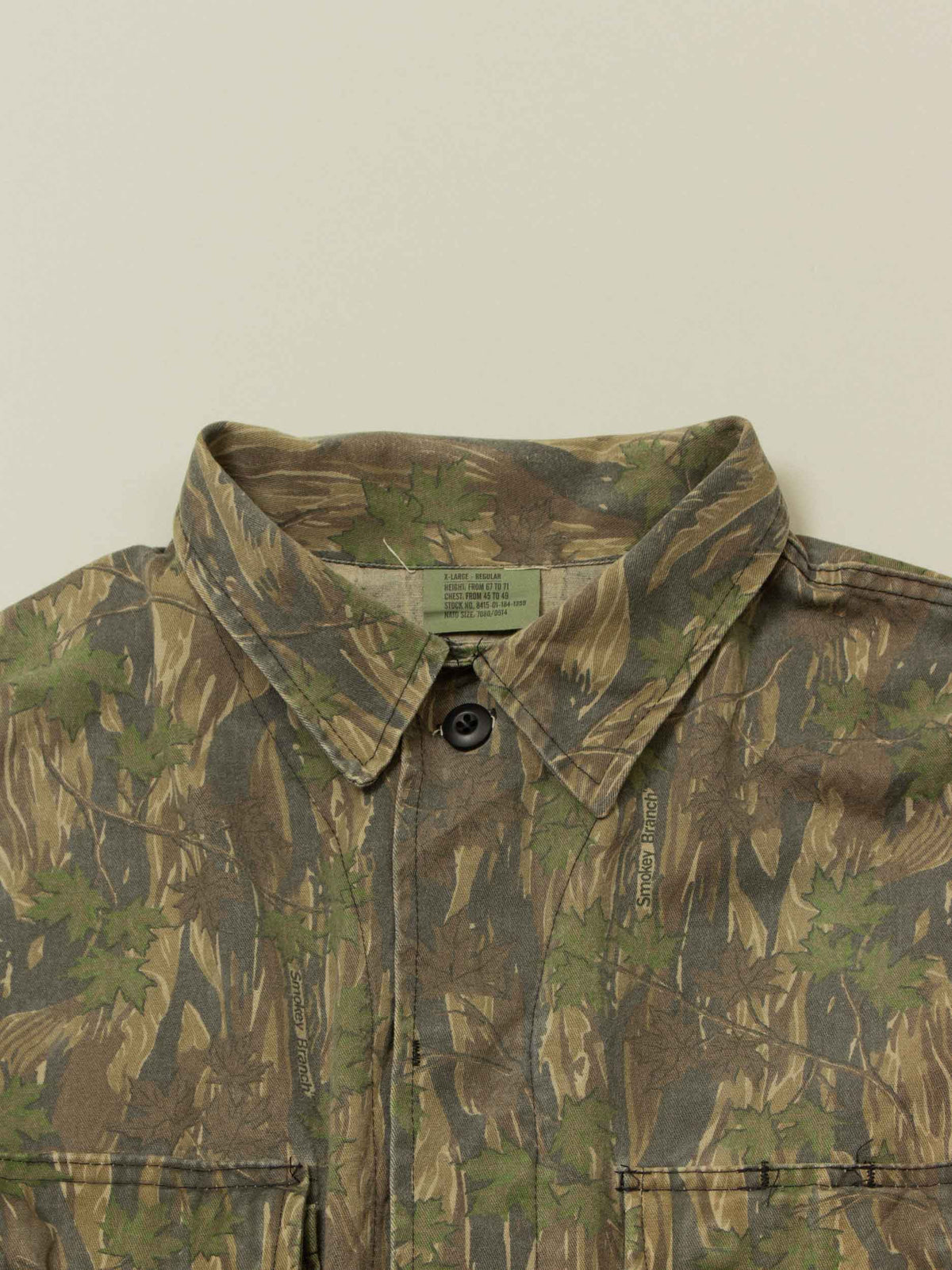 Vtg 1990s BDU Hunting Camo Overshirt – Made in USA (XL)