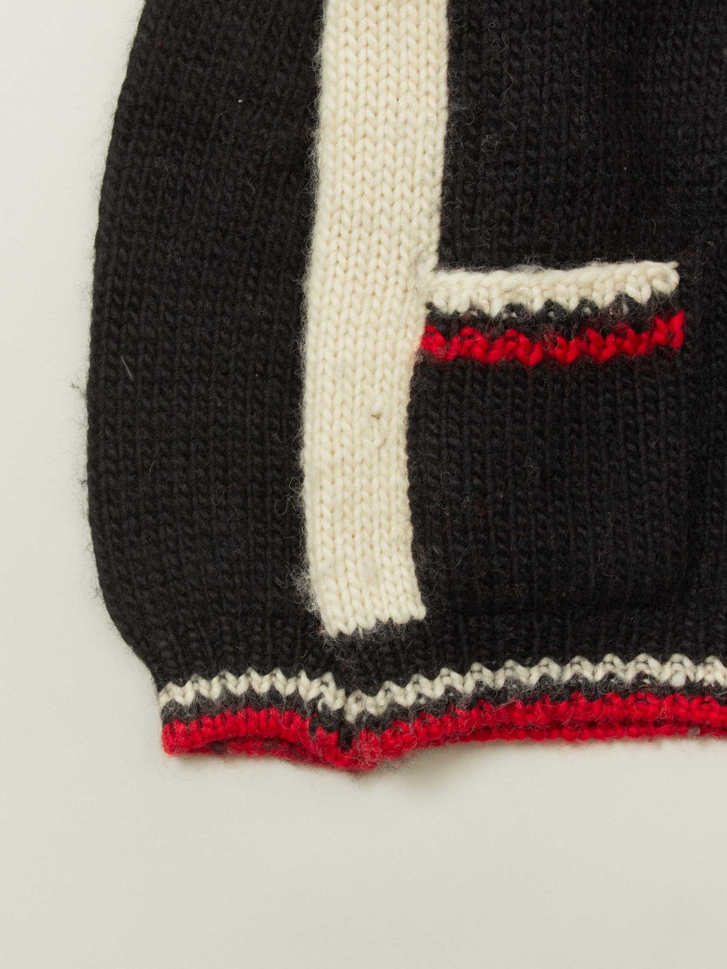 Vtg 1990s Life Guard Wool Knit Raglan Sweater (L)