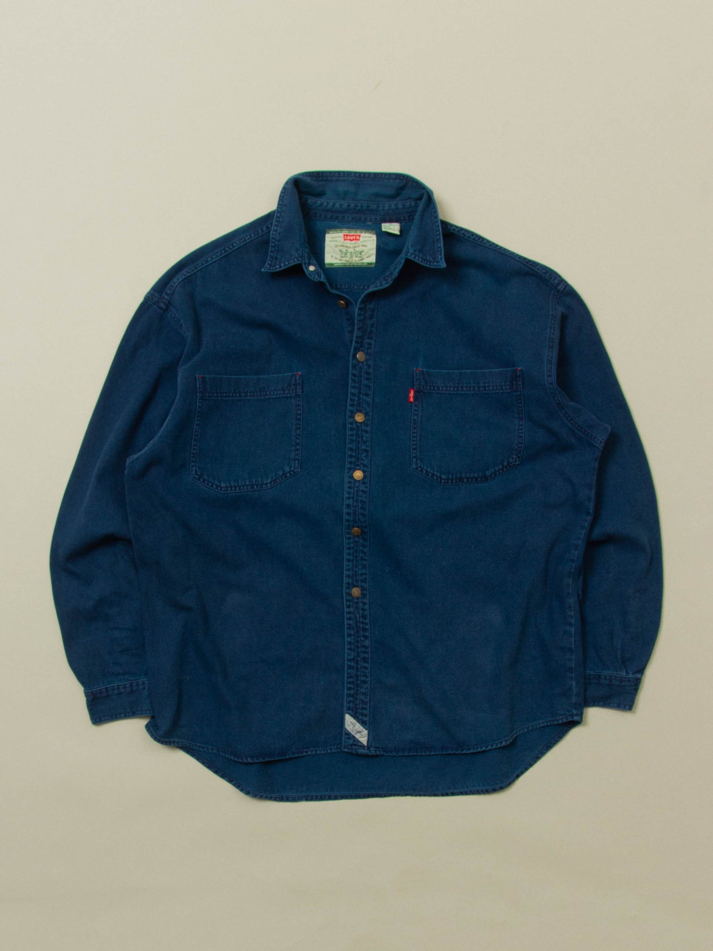 Vtg 1990s Levi's Denim Shirt (XL)