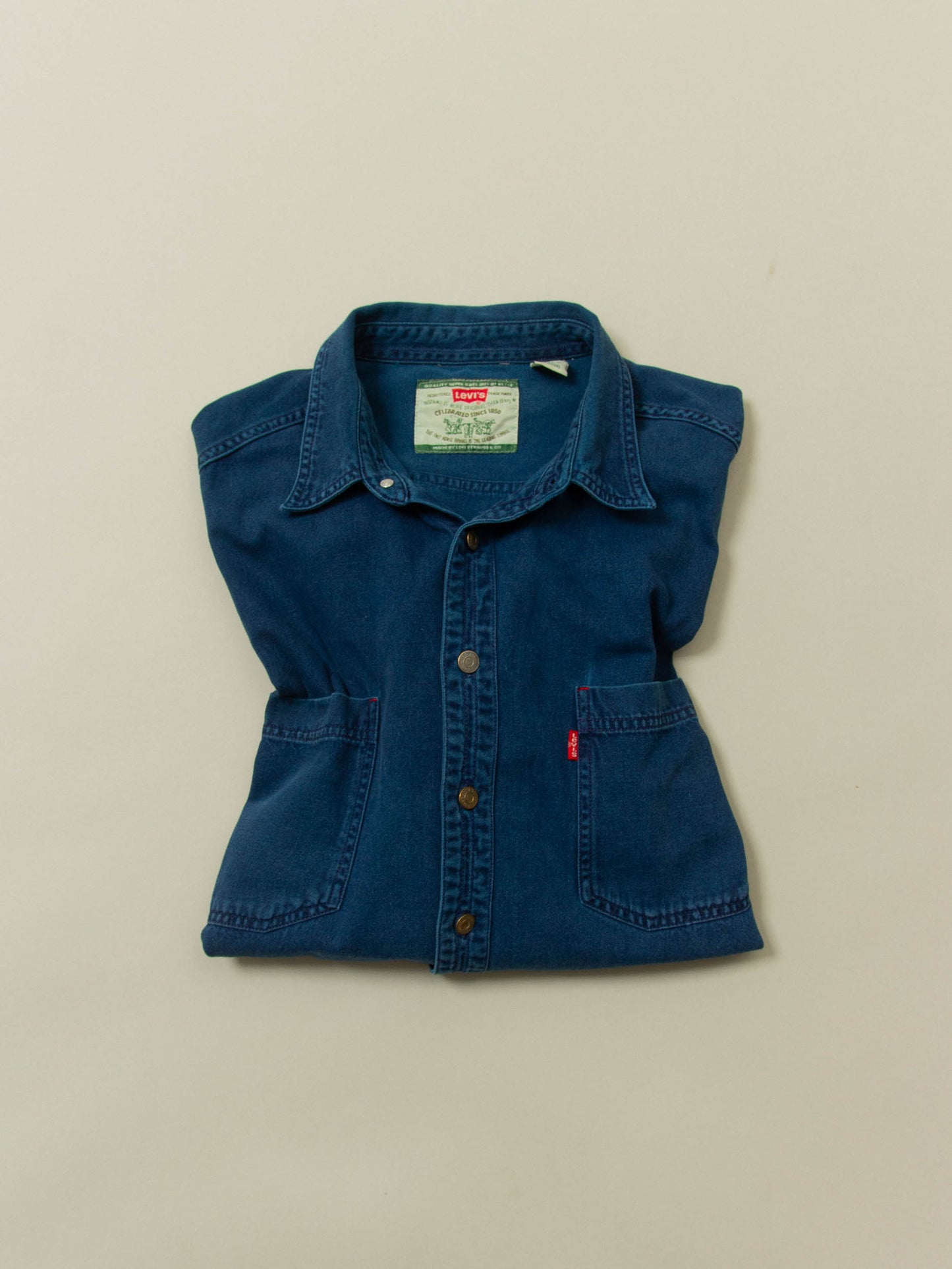 Vtg 1990s Levi's Denim Shirt (XL)
