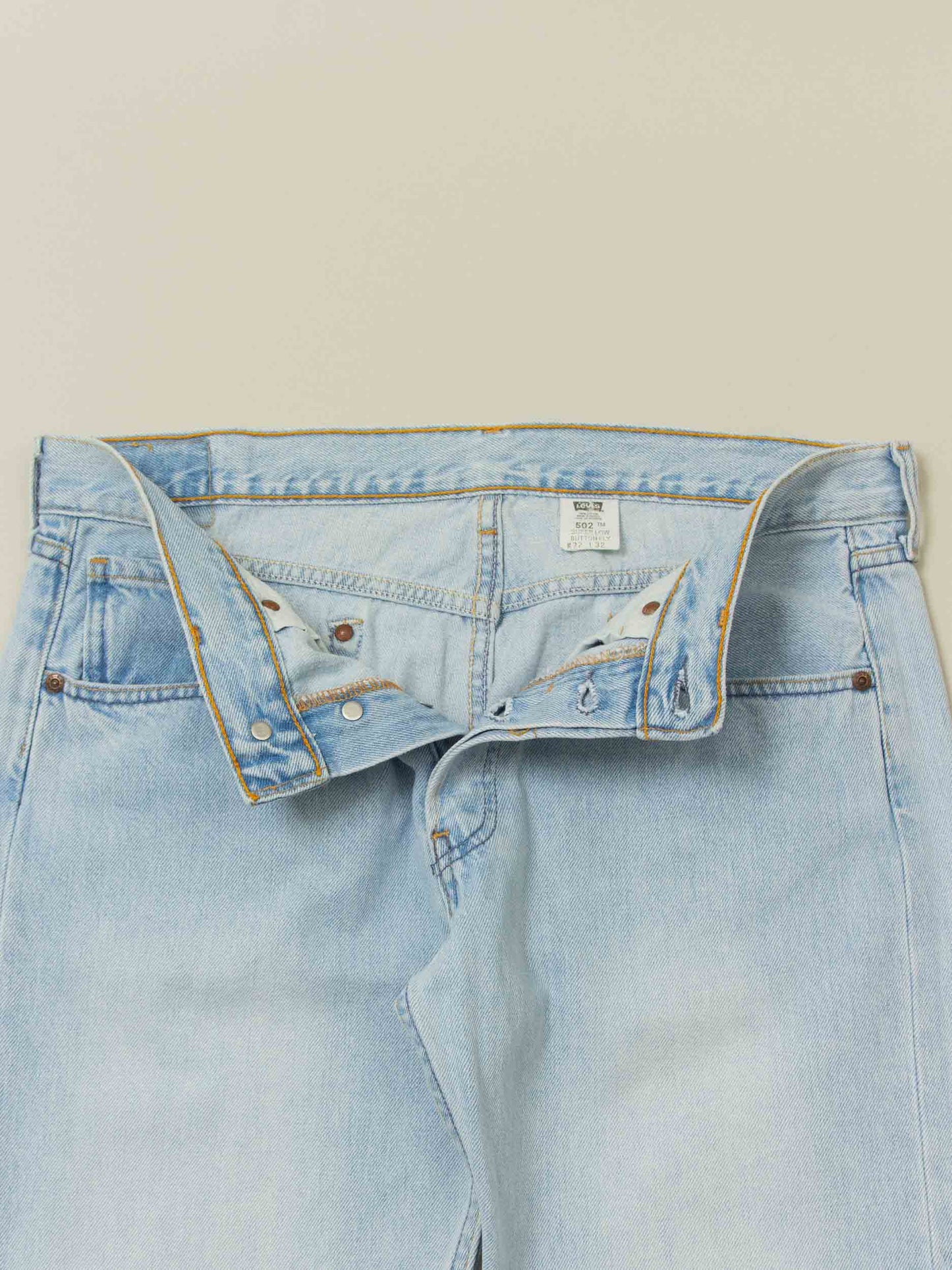 Vtg 1990s Levi's Button-Fly 502 Jeans – Made in Mexico (34x32)