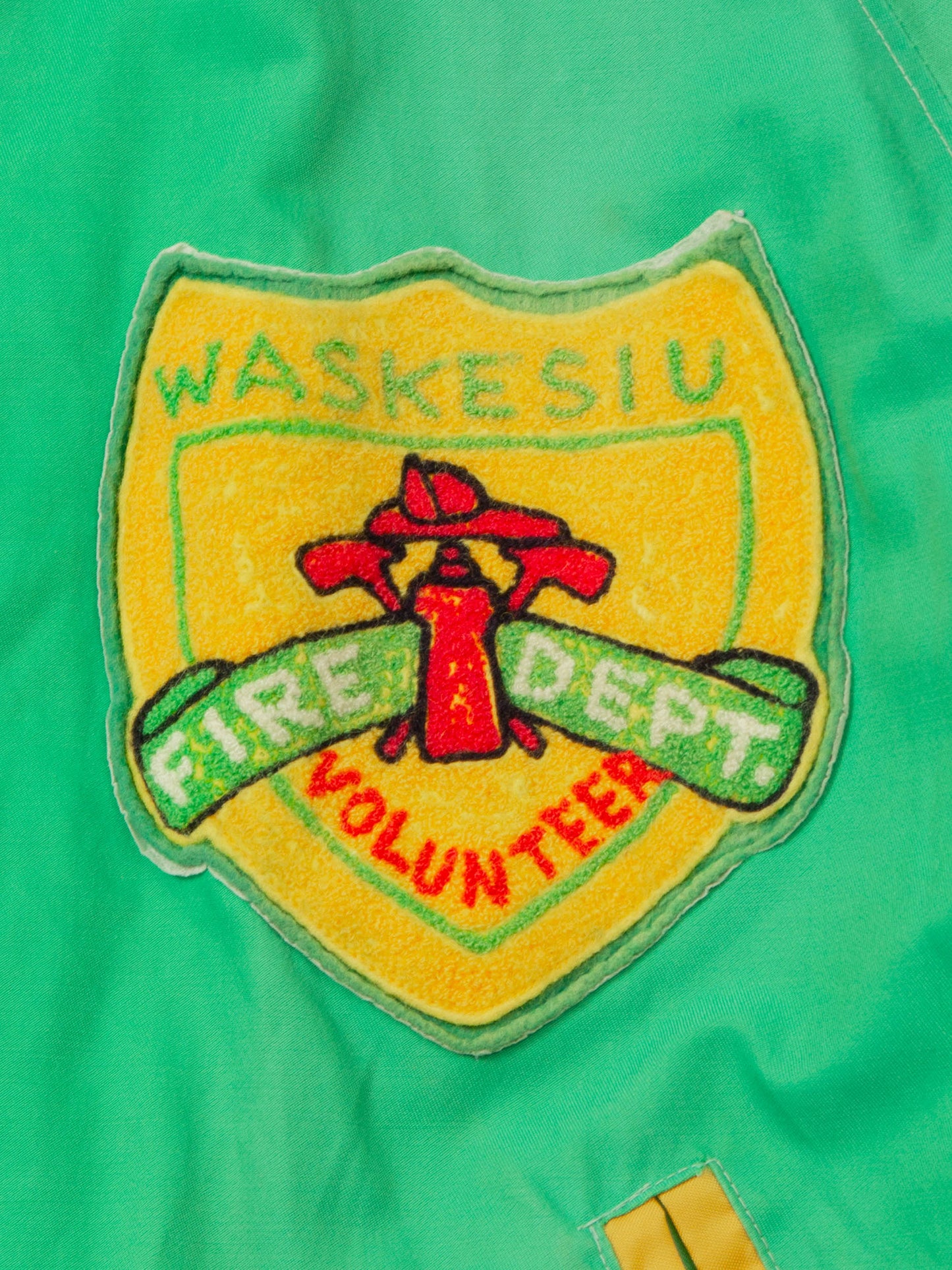 Vtg 1960s Waskesiu Fire Department Jacket - Made in Canada (M)