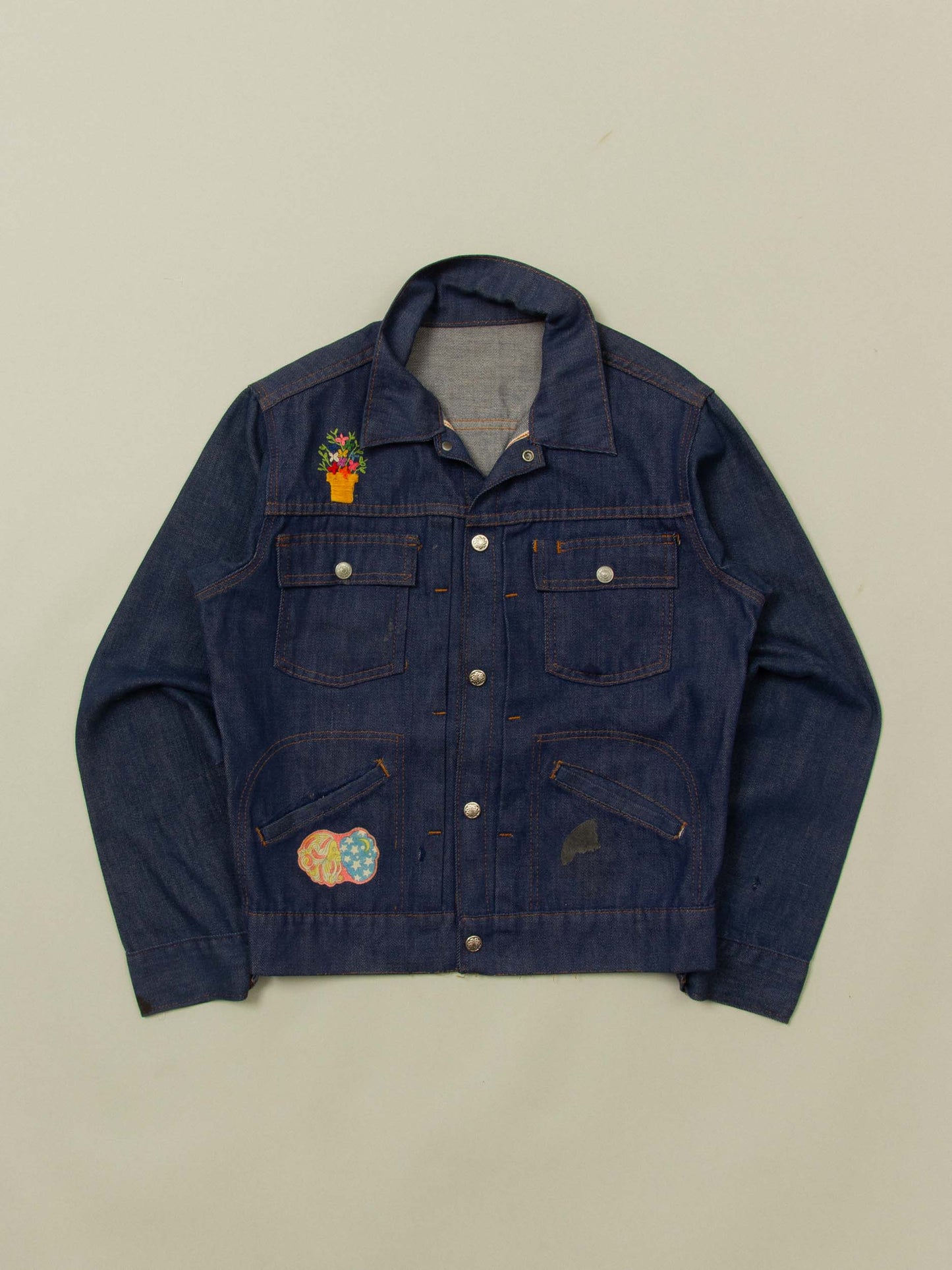 Vtg 1960s Ranchcraft JC Penney Selvedge Denim Jacket (XS)